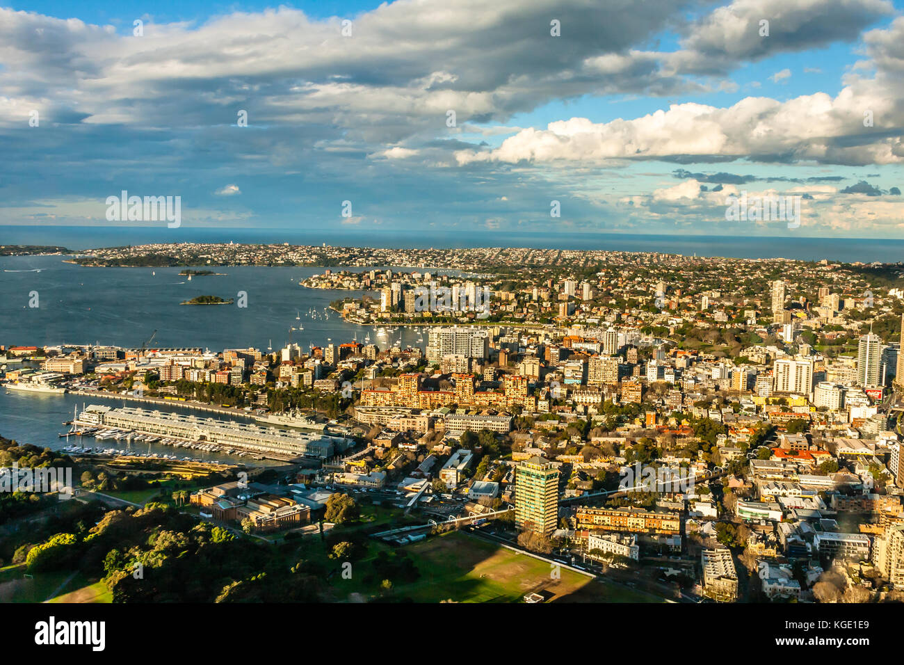 An aerial cityscape of Sydney Stock Photo - Alamy