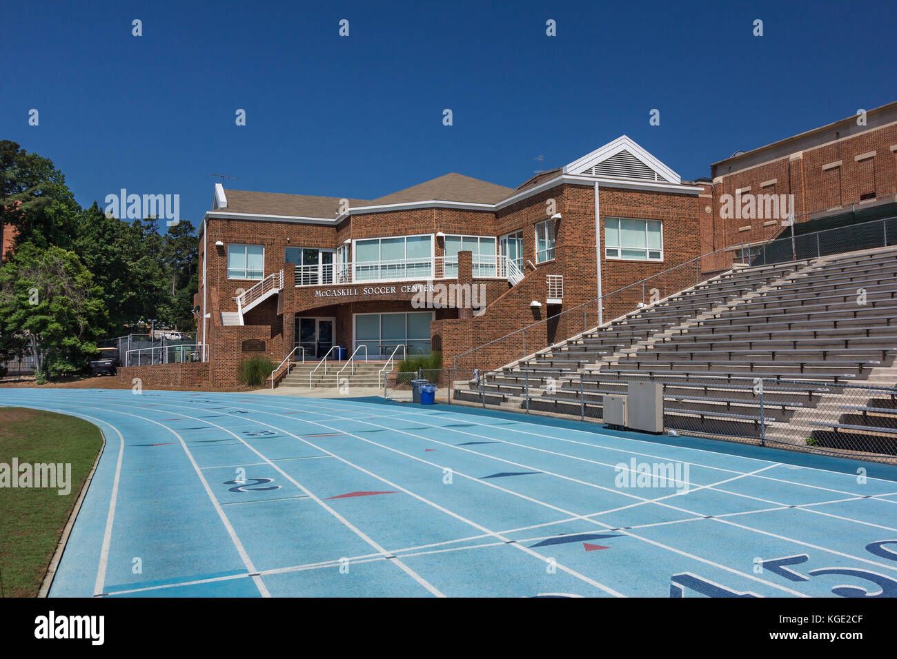 McCaskill Soccer Center at the University of North Carolina at Chapel Hill on June 6, 2015 in Chapel Hill, North Carolina.  Built 1999. Stock Photo