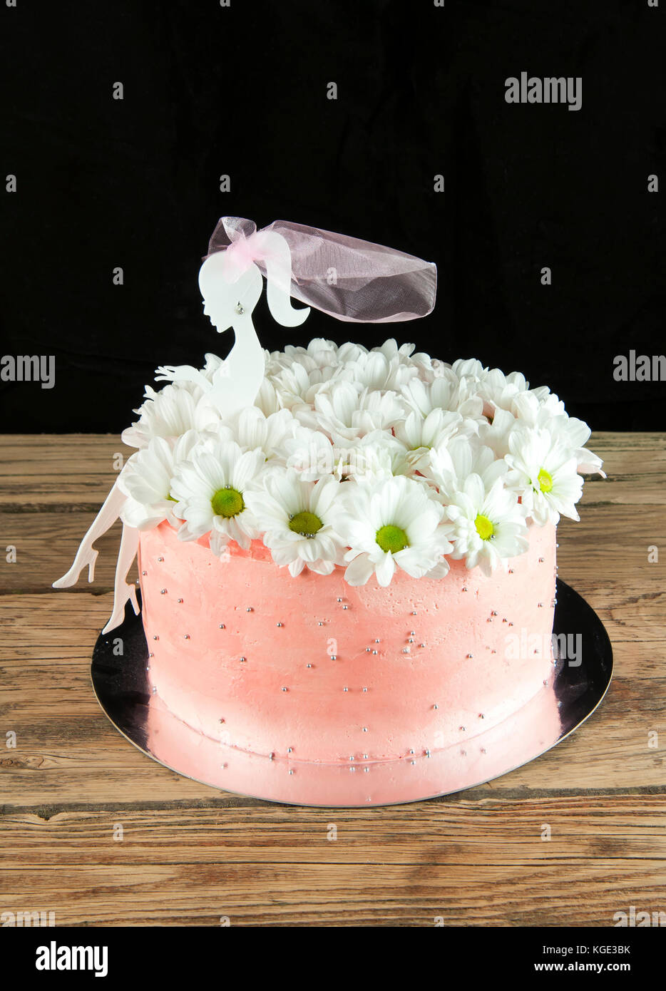 cake on a black background closeup Stock Photo - Alamy