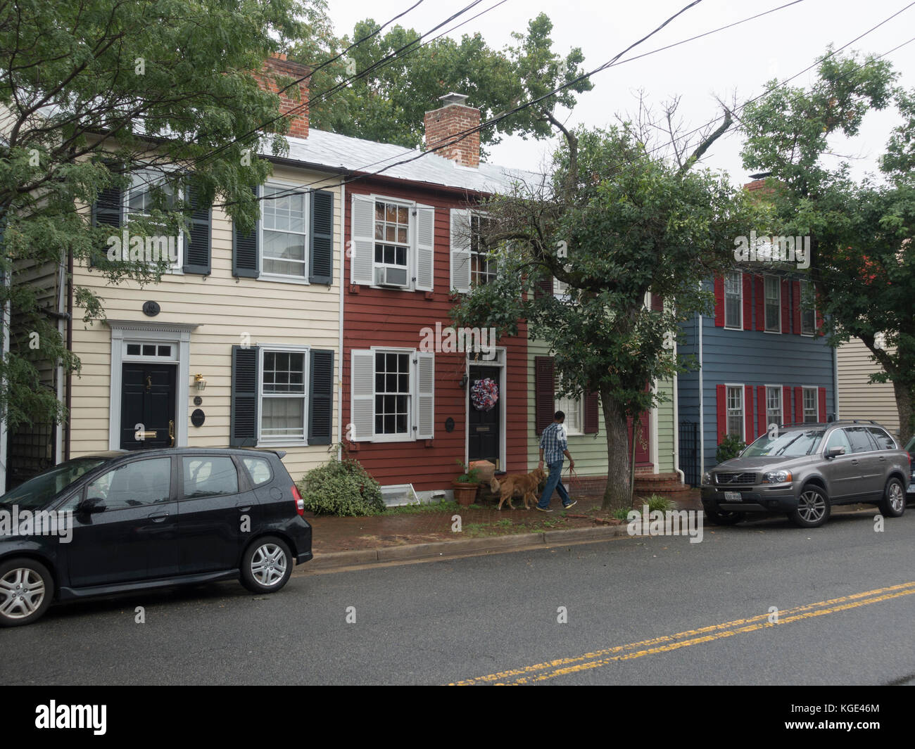 Typicsl houses in Alexandria, Virginia, United States Stock Photo Alamy