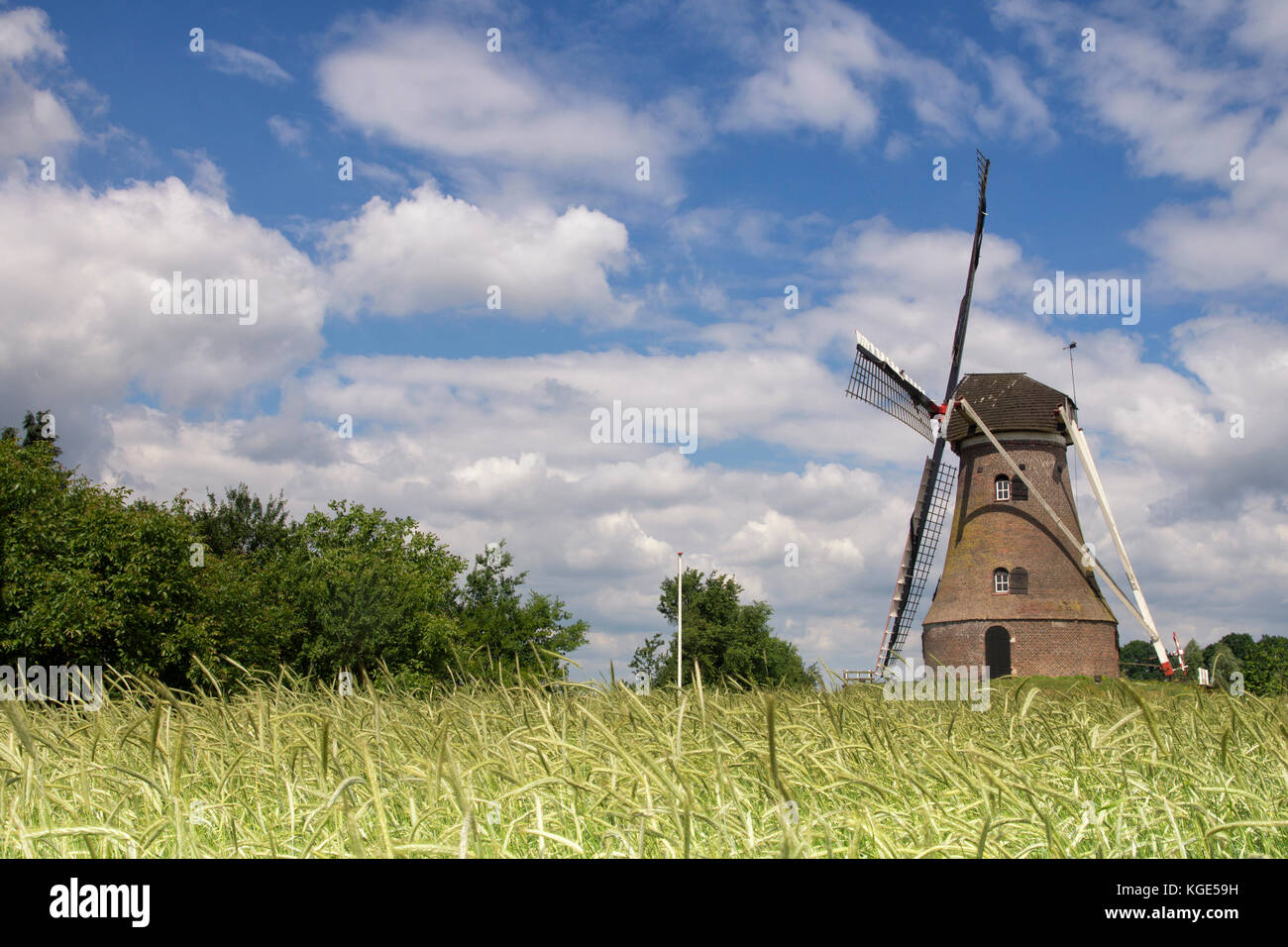 Windmill the Piepermolen Stock Photo