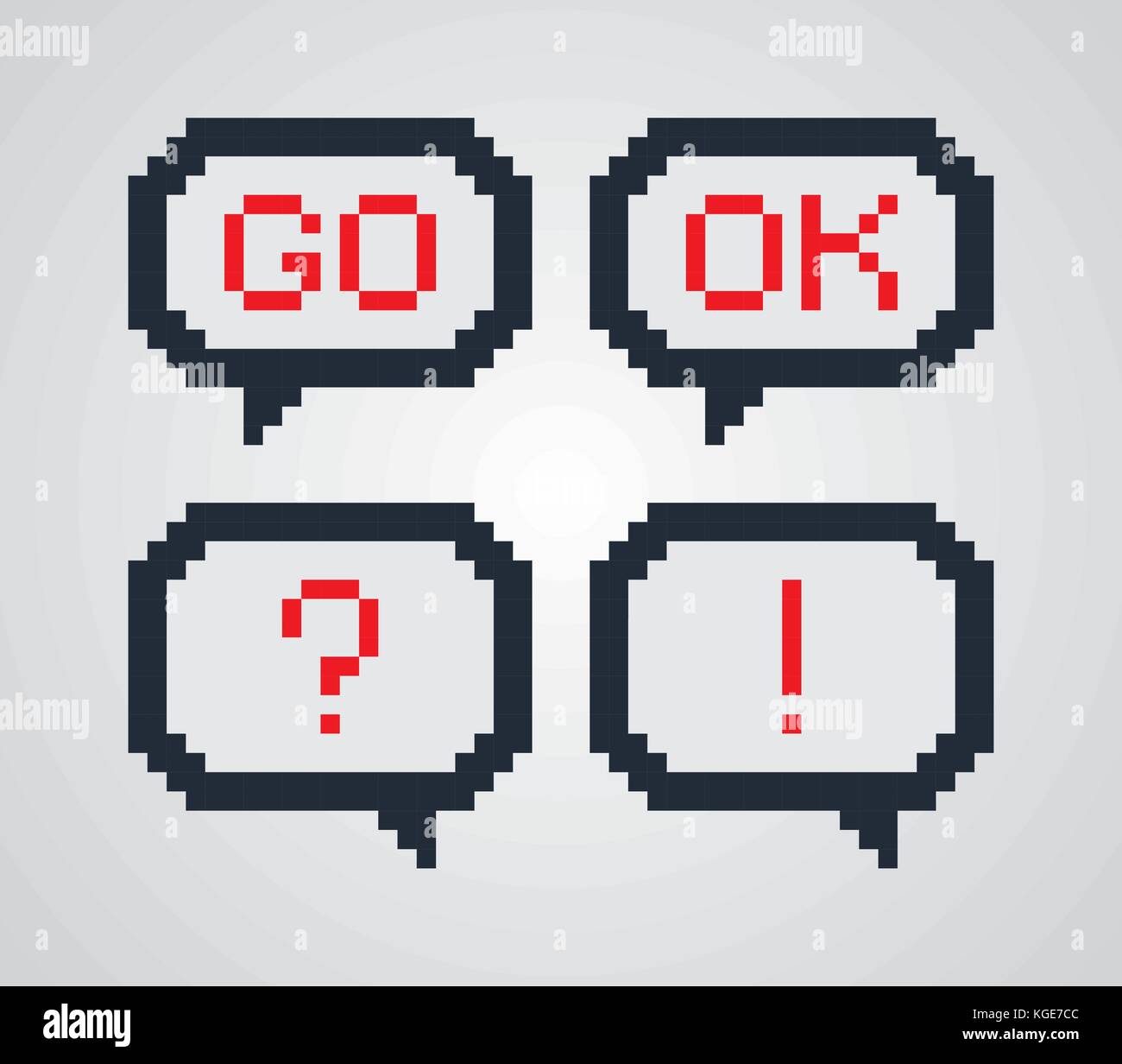 pixel object theme vector graphic art design illustration Stock Vector ...