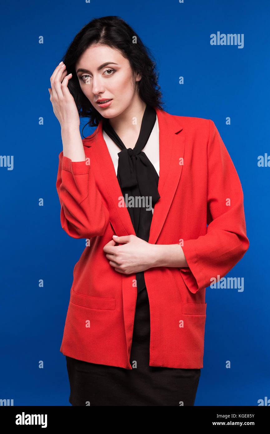 girl in a jacket Stock Photo Alamy