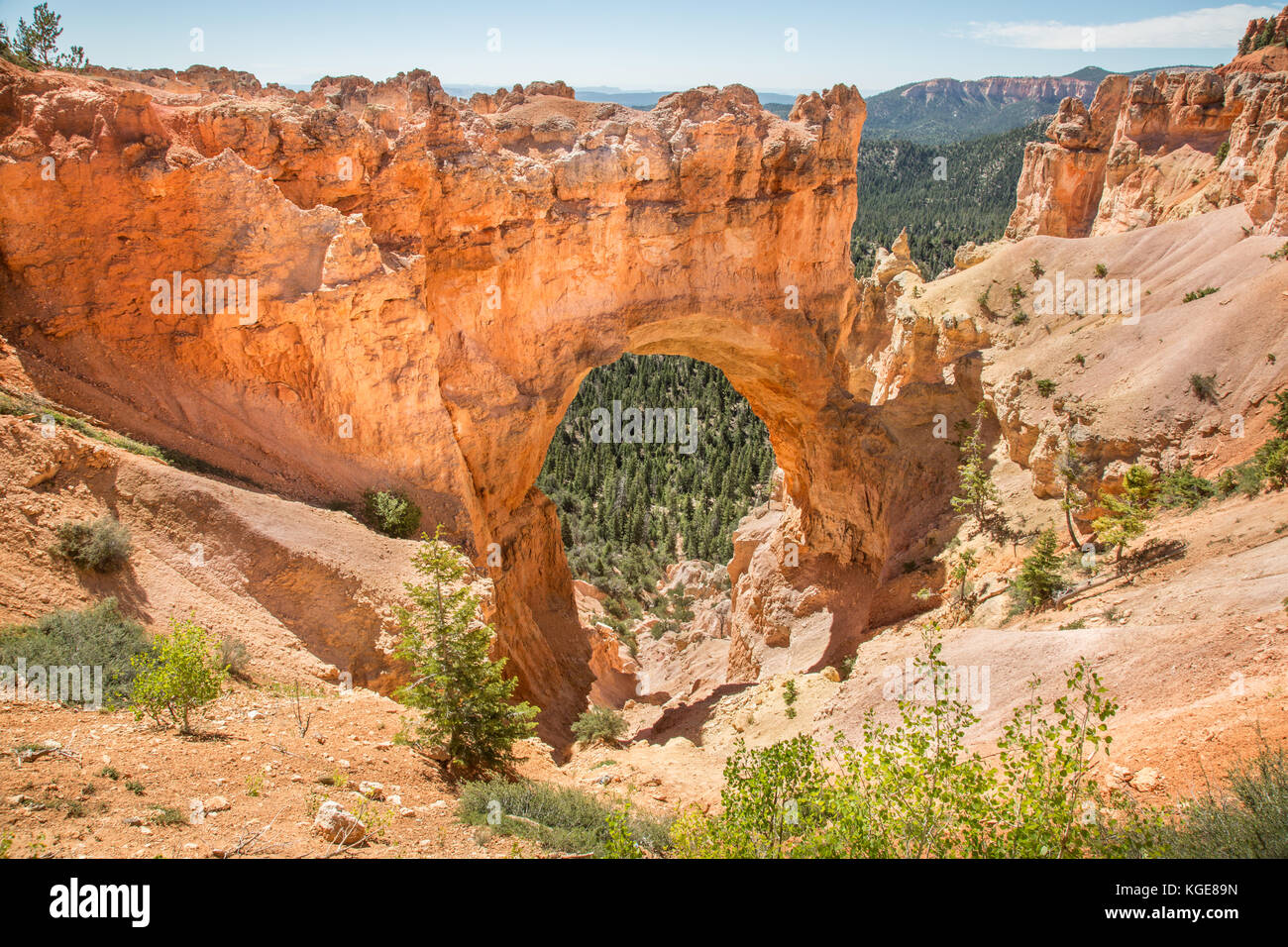 Natural Bridge in Bryce Canyon, Utah National Parks. Canyons, trails
