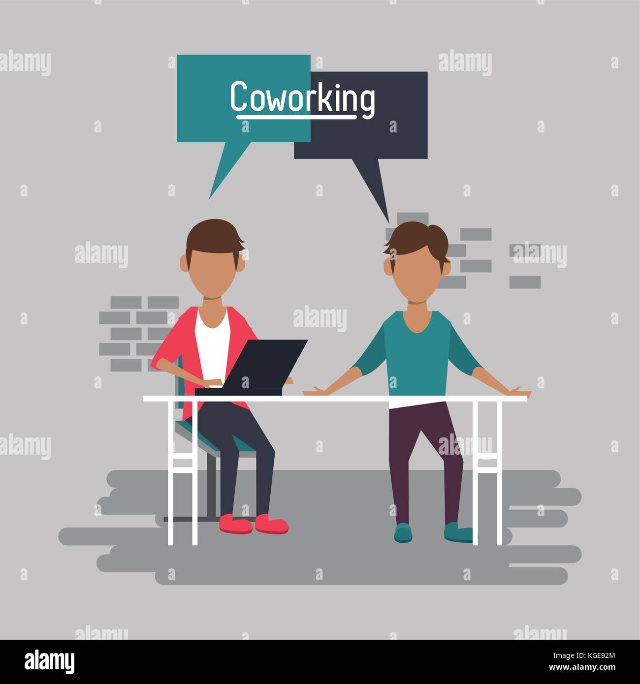 Business coworking office Stock Vector Image & Art - Alamy