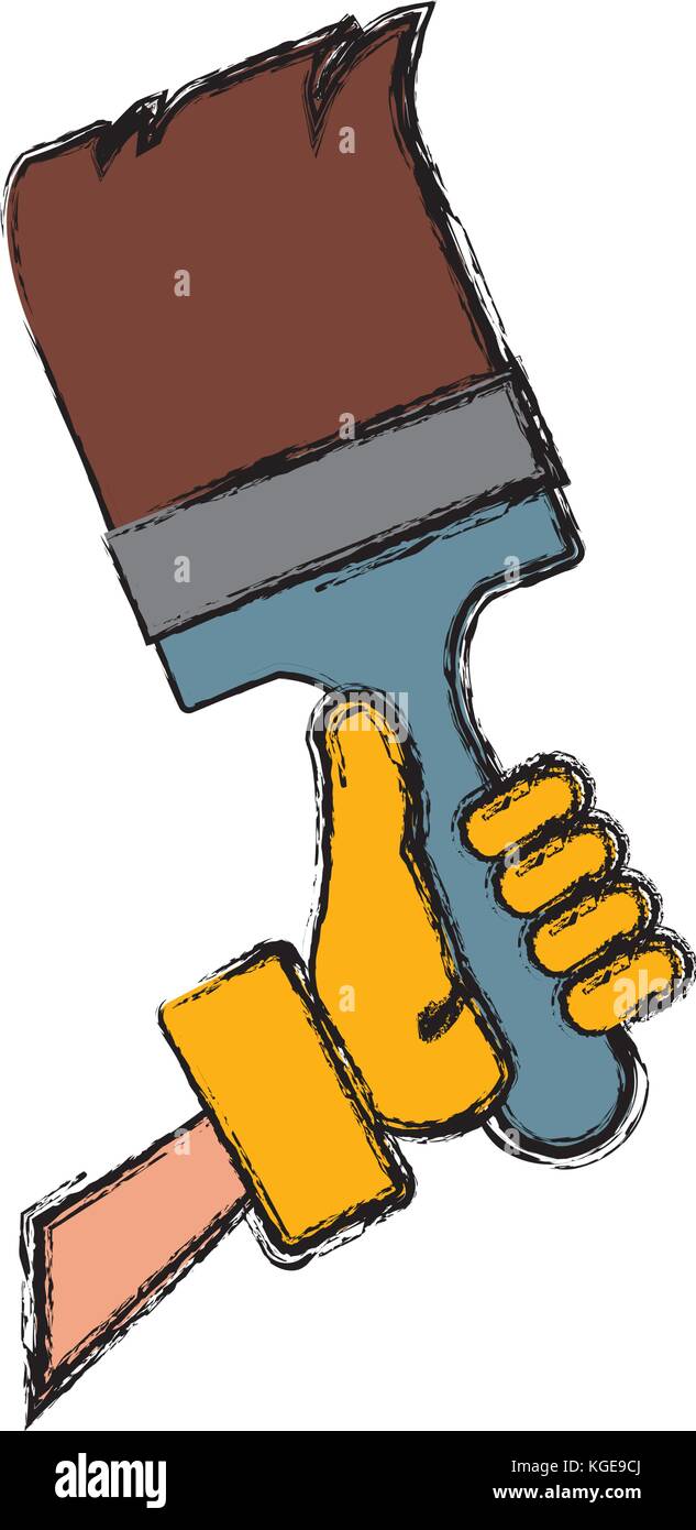 Paint brush construction Stock Vector Image & Art - Alamy
