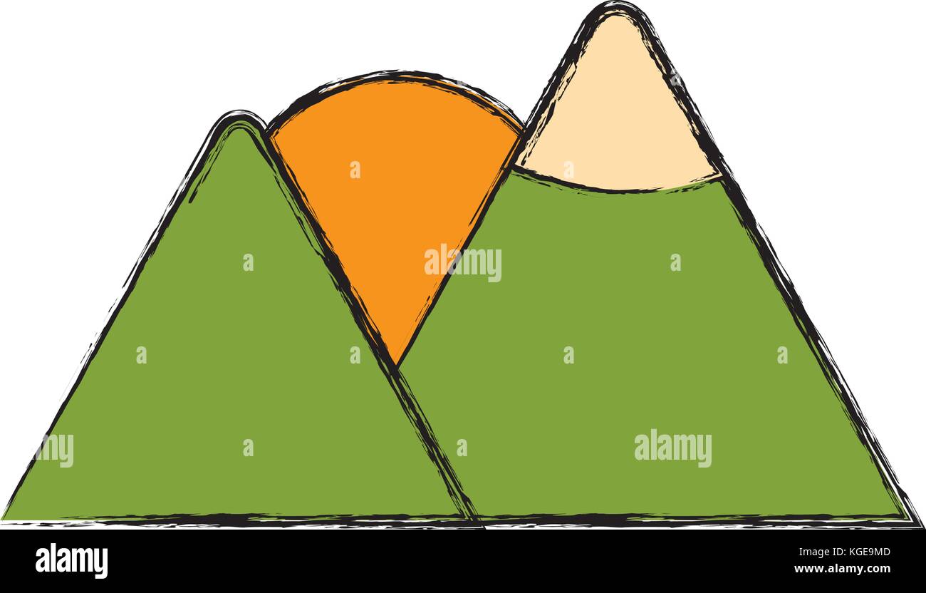 Mountains and sun Stock Vector Image & Art - Alamy