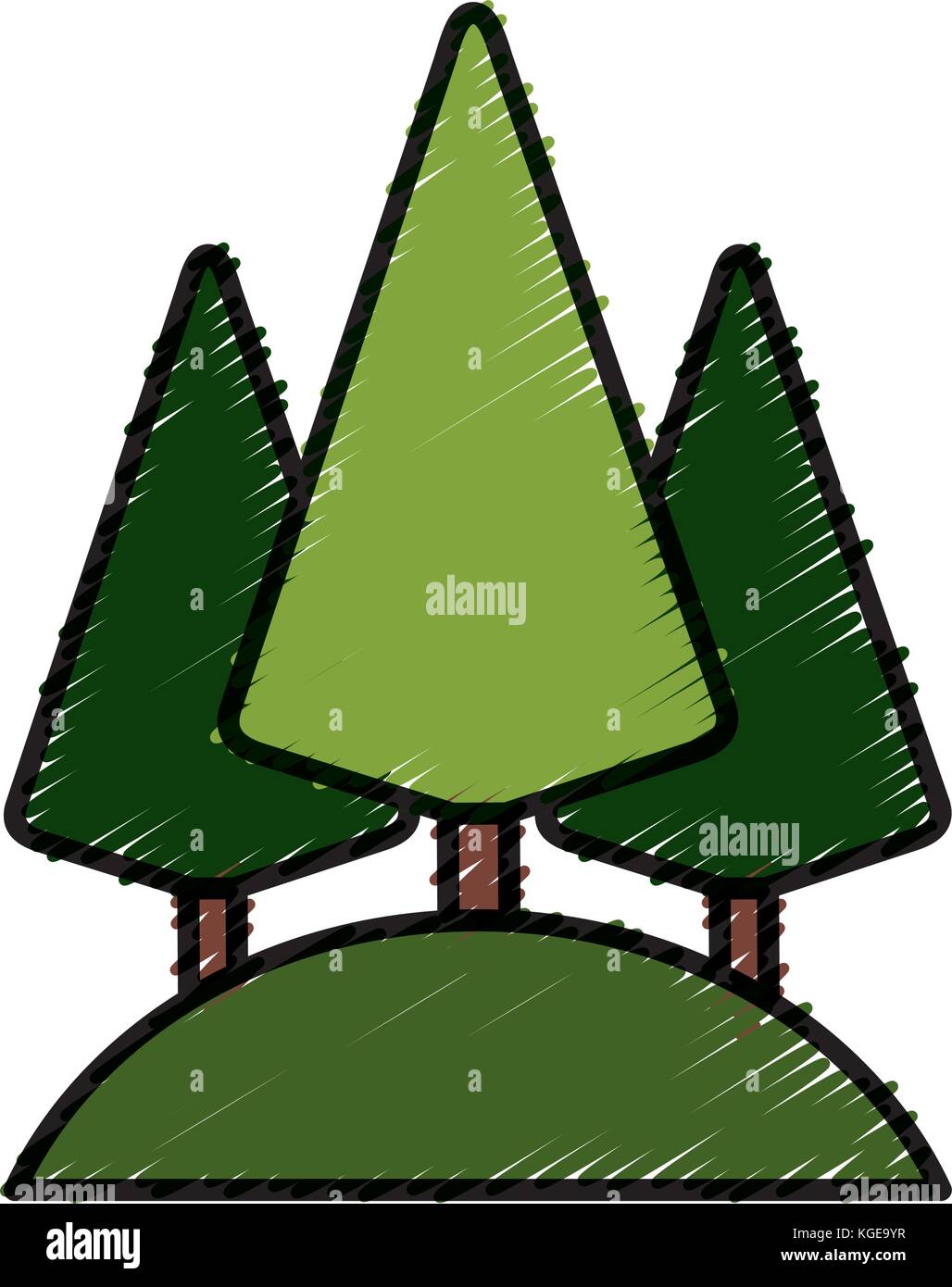 Tree pines symbol Stock Vector Image & Art - Alamy