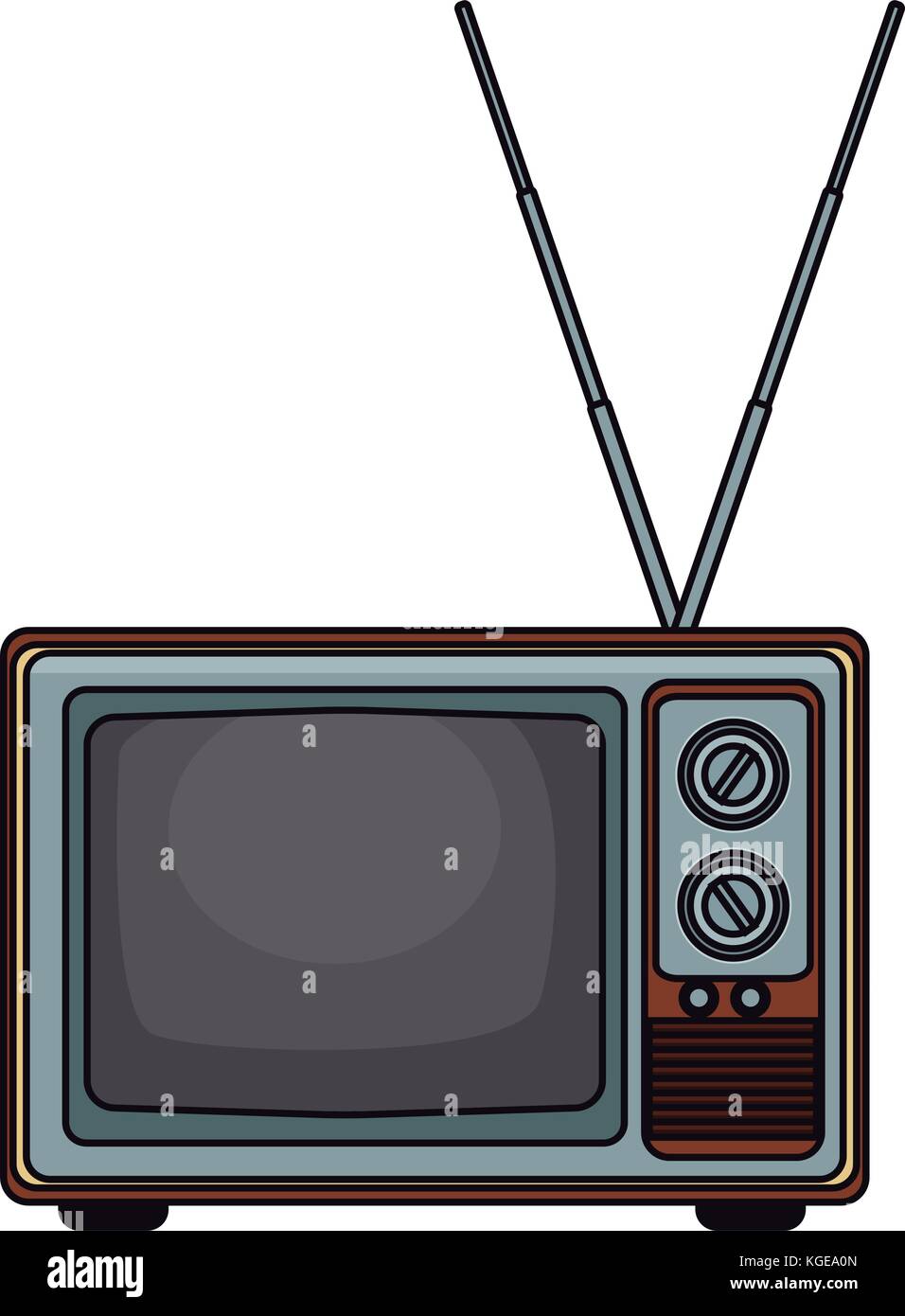 Old tv technology pop art Stock Vector Image & Art - Alamy