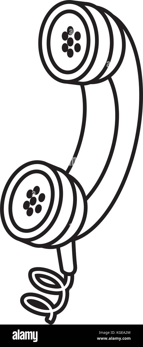 Old telephone isolated Stock Vector Image & Art - Alamy