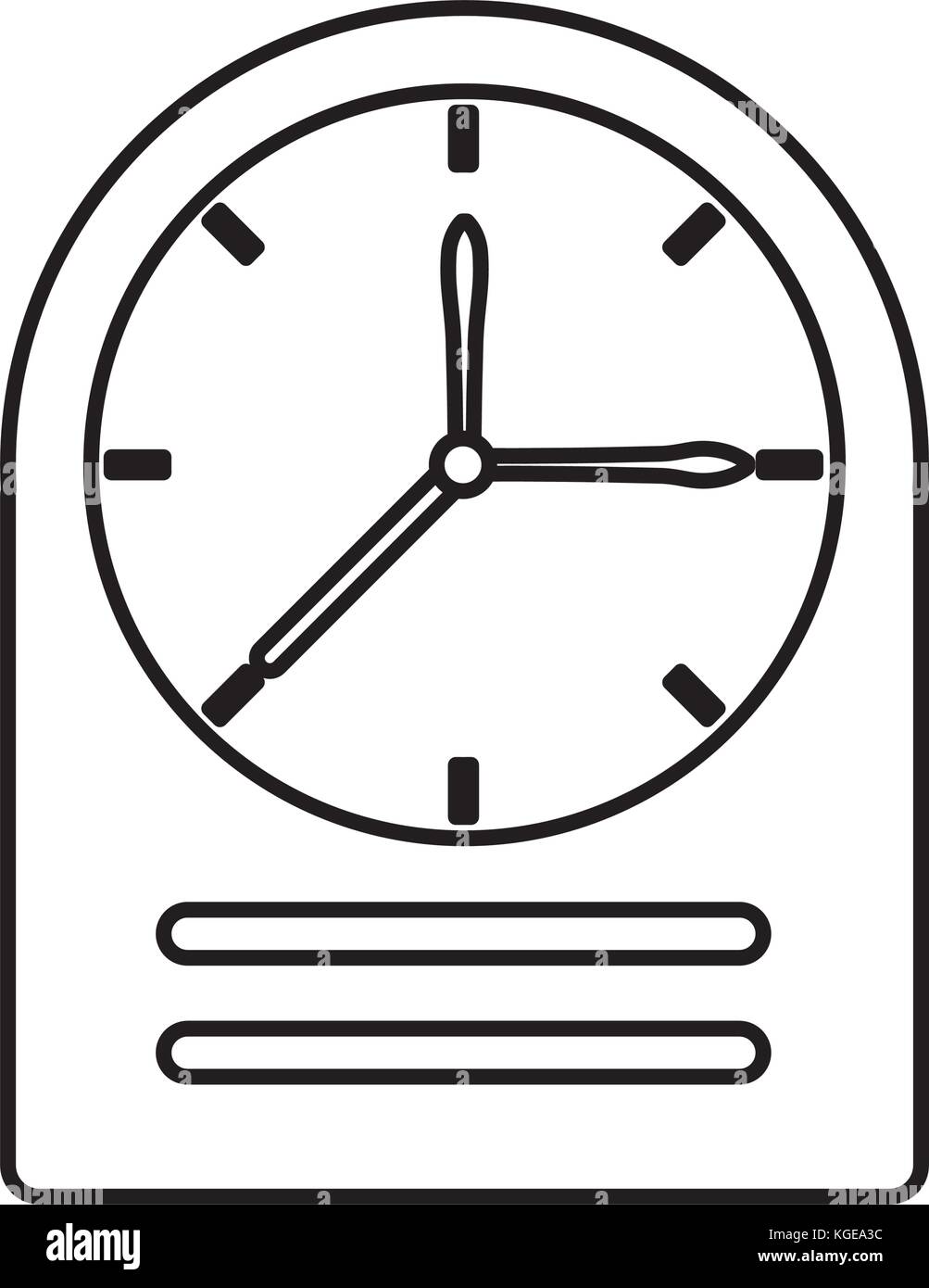 Vintage clock isolated Stock Vector Image & Art - Alamy