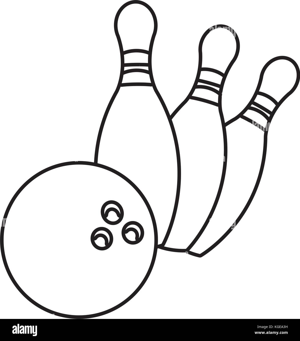 Bowling ball and pins Stock Vector Image & Art - Alamy