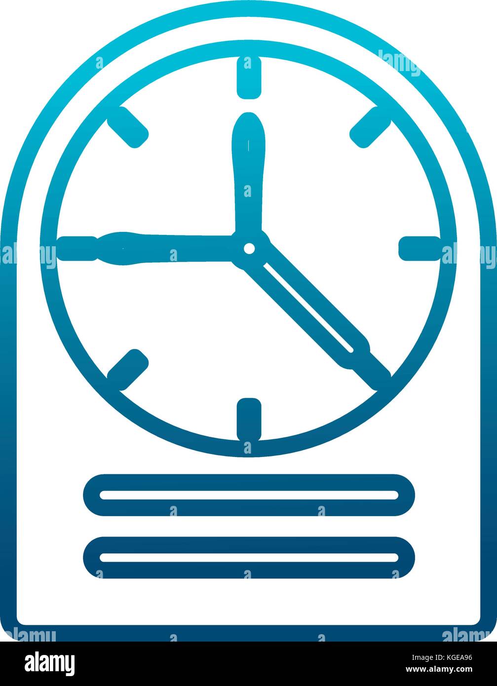 Vintage clock isolated Stock Vector Image & Art - Alamy