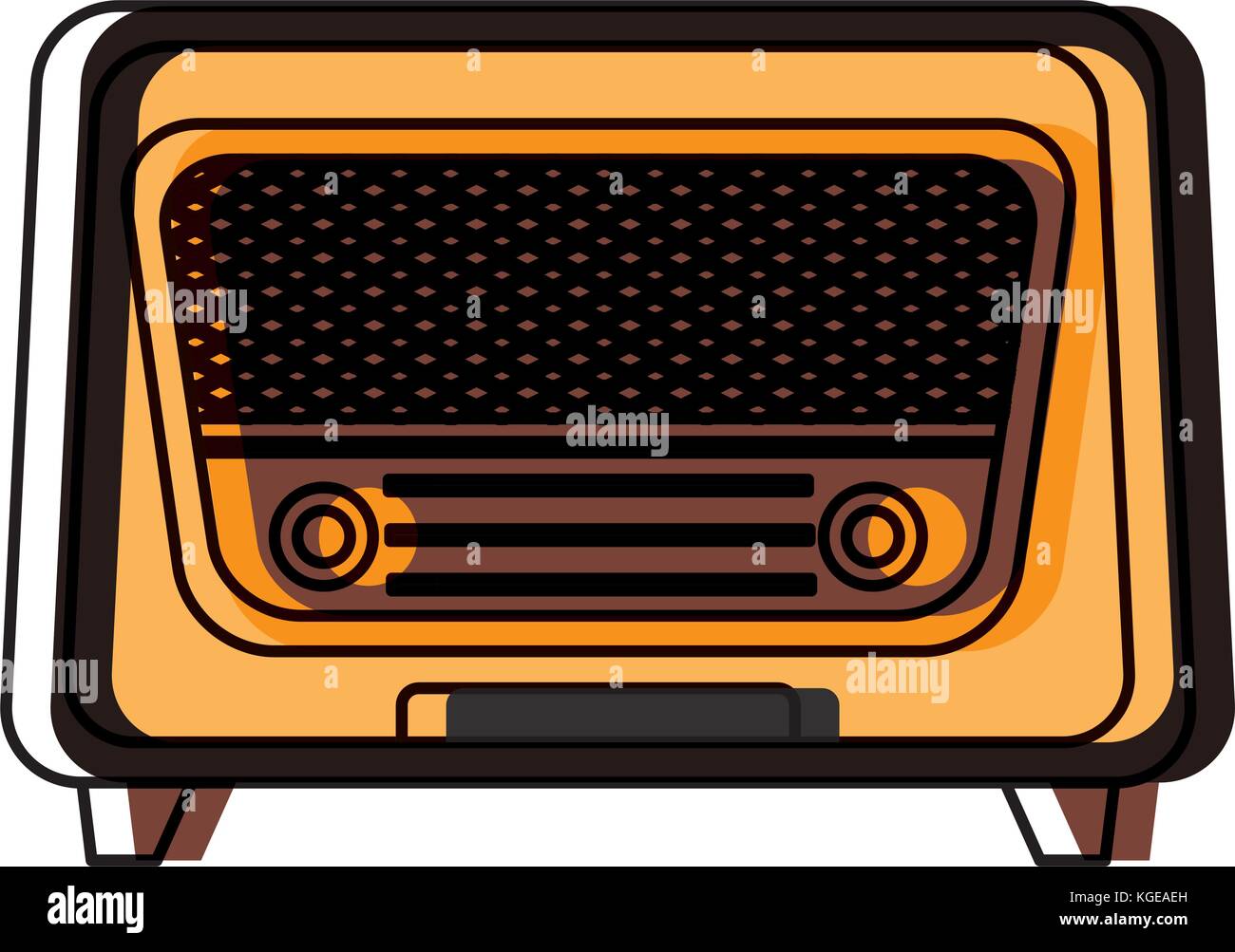 Vintage radio stereo Stock Vector Image & Art - Alamy