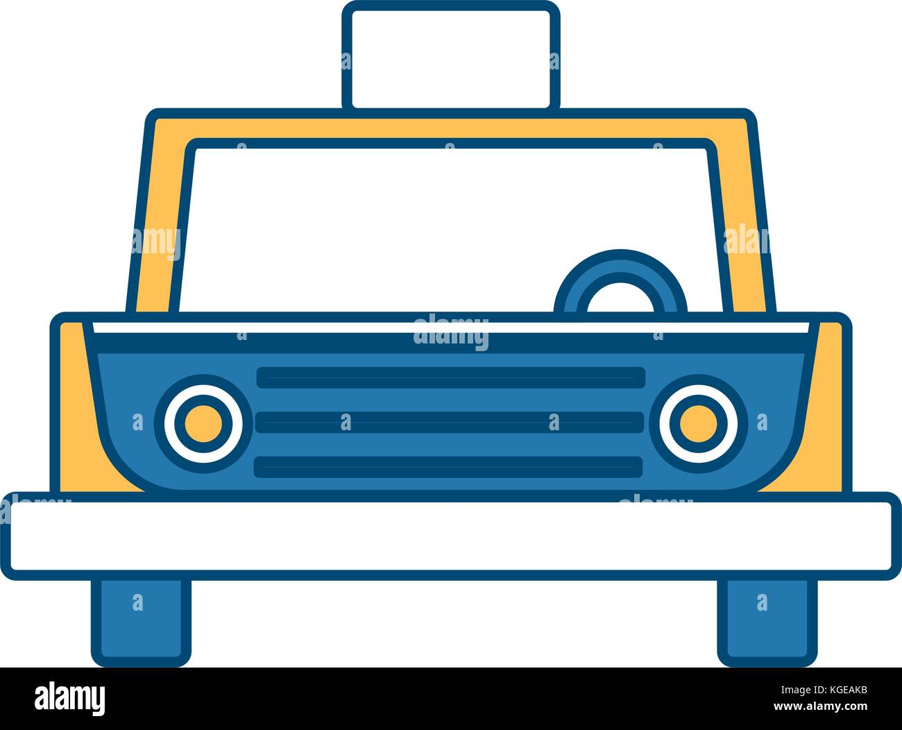 Taxi cab vehicle Stock Vector