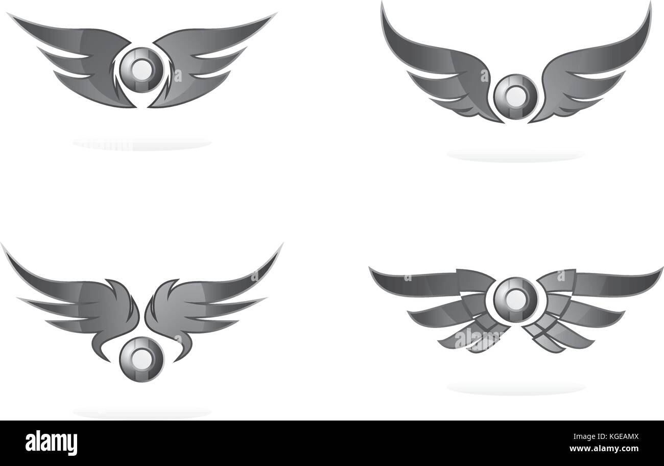 wing art vector graphic art design illustration Stock Vector Image ...
