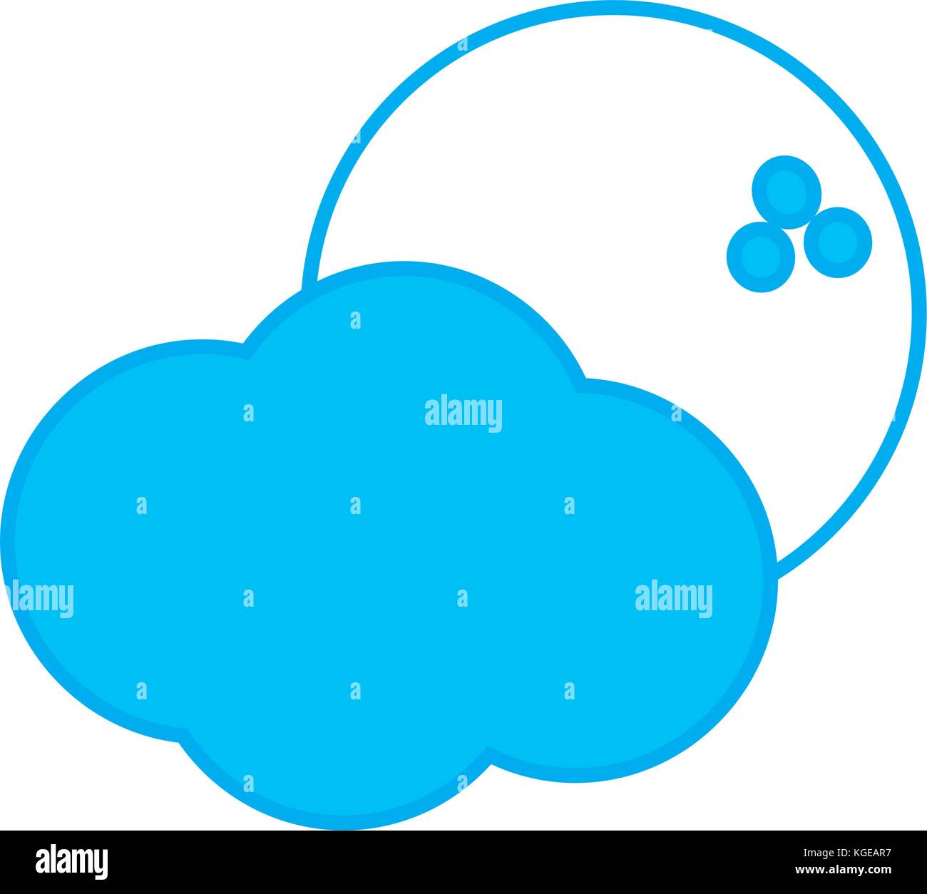 Moon and clouds Stock Vector Image & Art - Alamy
