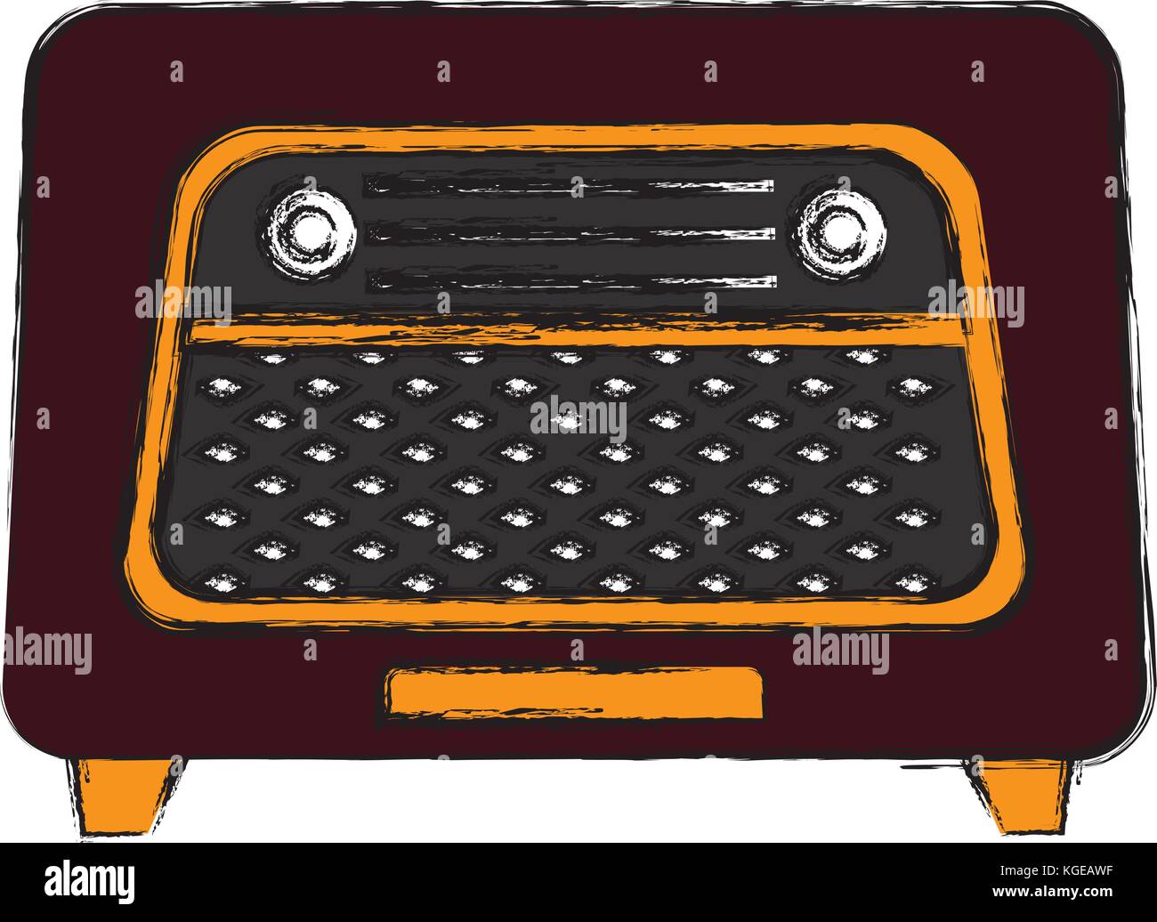 Vintage radio stereo Stock Vector Image & Art - Alamy