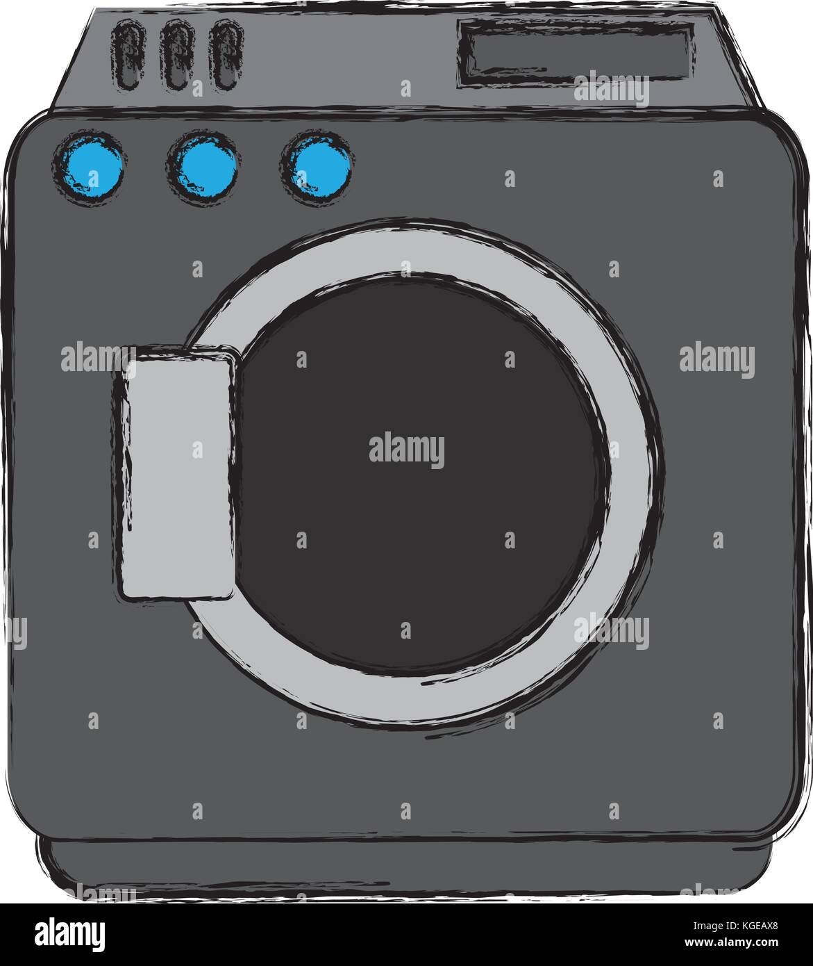 Washer machine symbol Stock Vector