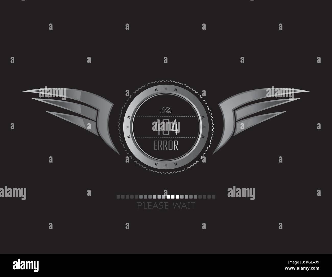 silver wing art theme vector graphic illustraion Stock Vector Image ...
