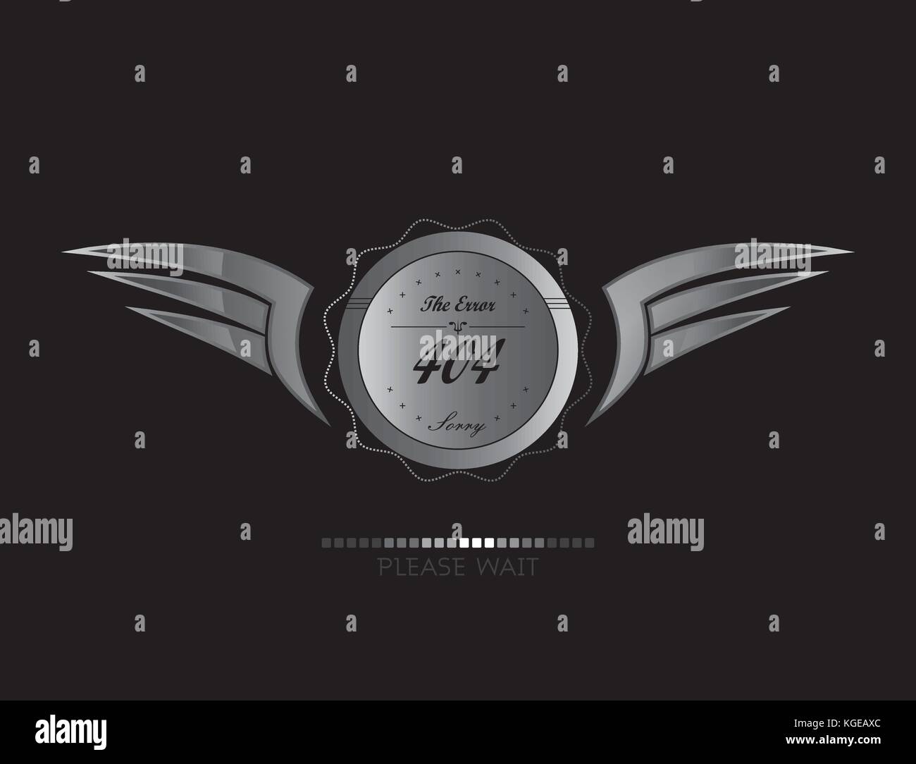 silver wing art theme vector graphic illustraion Stock Vector Image ...