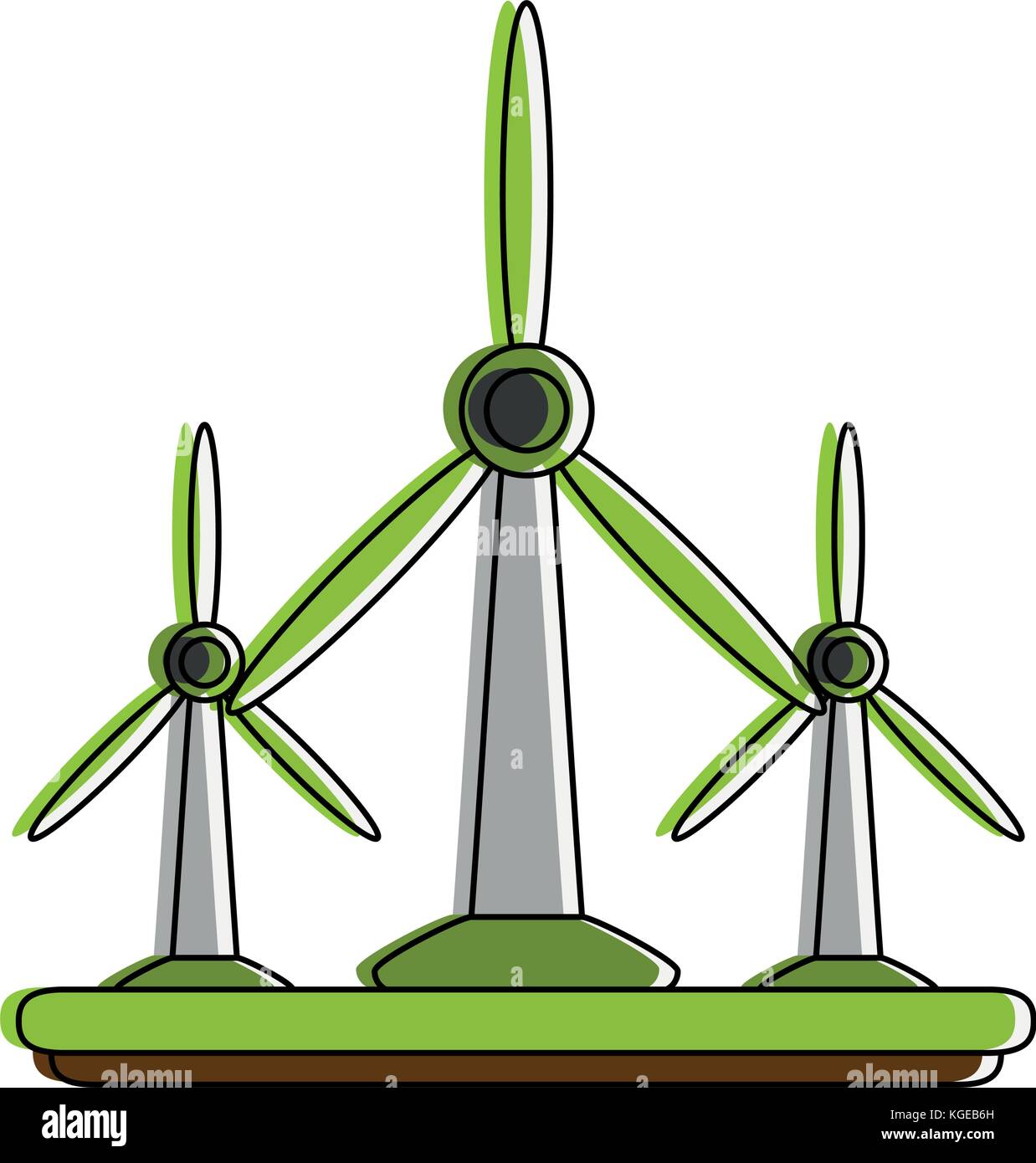 Wind turbines energy Stock Vector Image & Art - Alamy