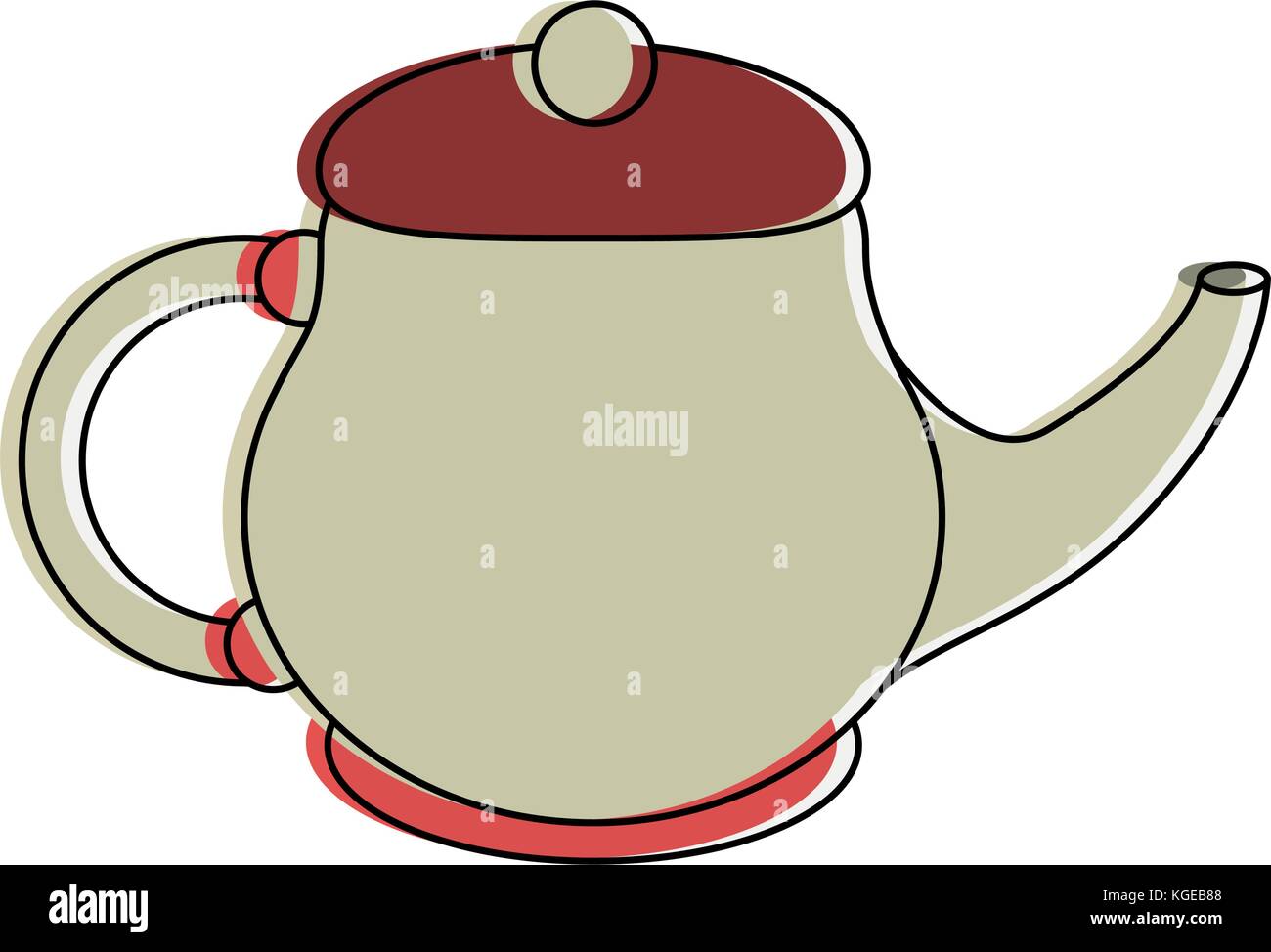 Porcelain tea jug Stock Vector Image & Art Alamy