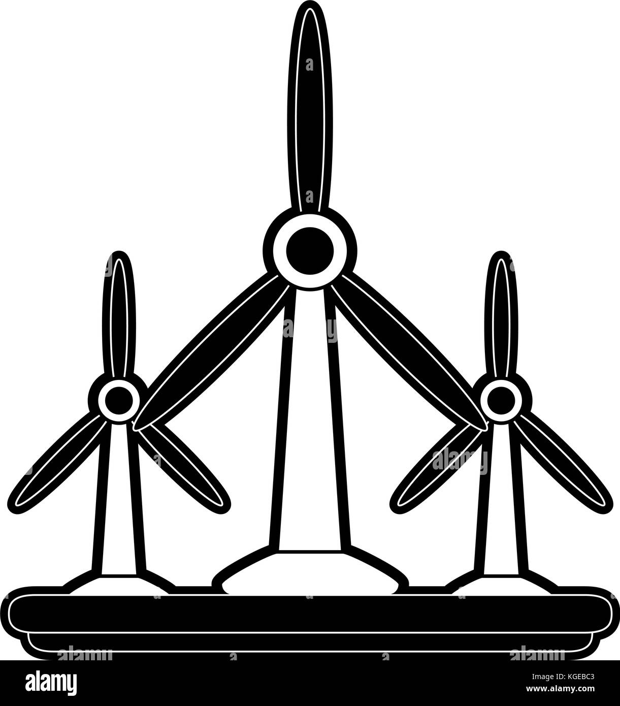 Wind turbines energy Stock Vector Image & Art - Alamy