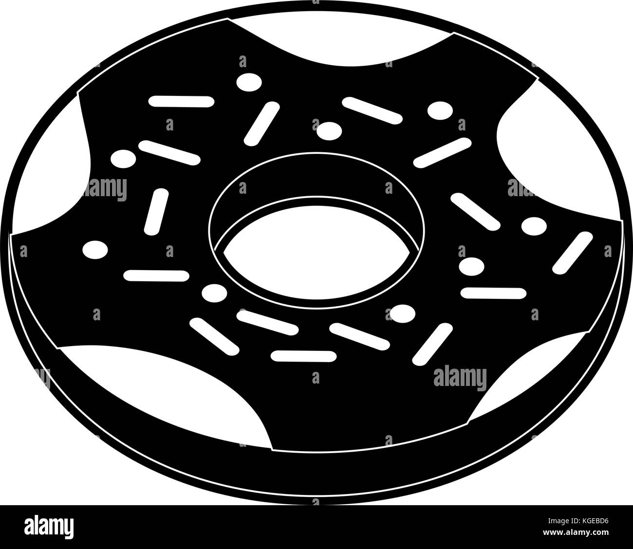 Delicious donut dessert Stock Vector Image & Art - Alamy