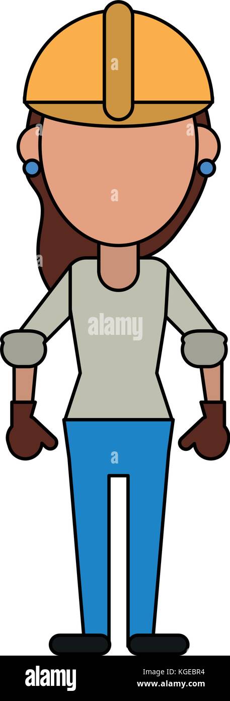 Woman construction worker Stock Vector Image & Art - Alamy