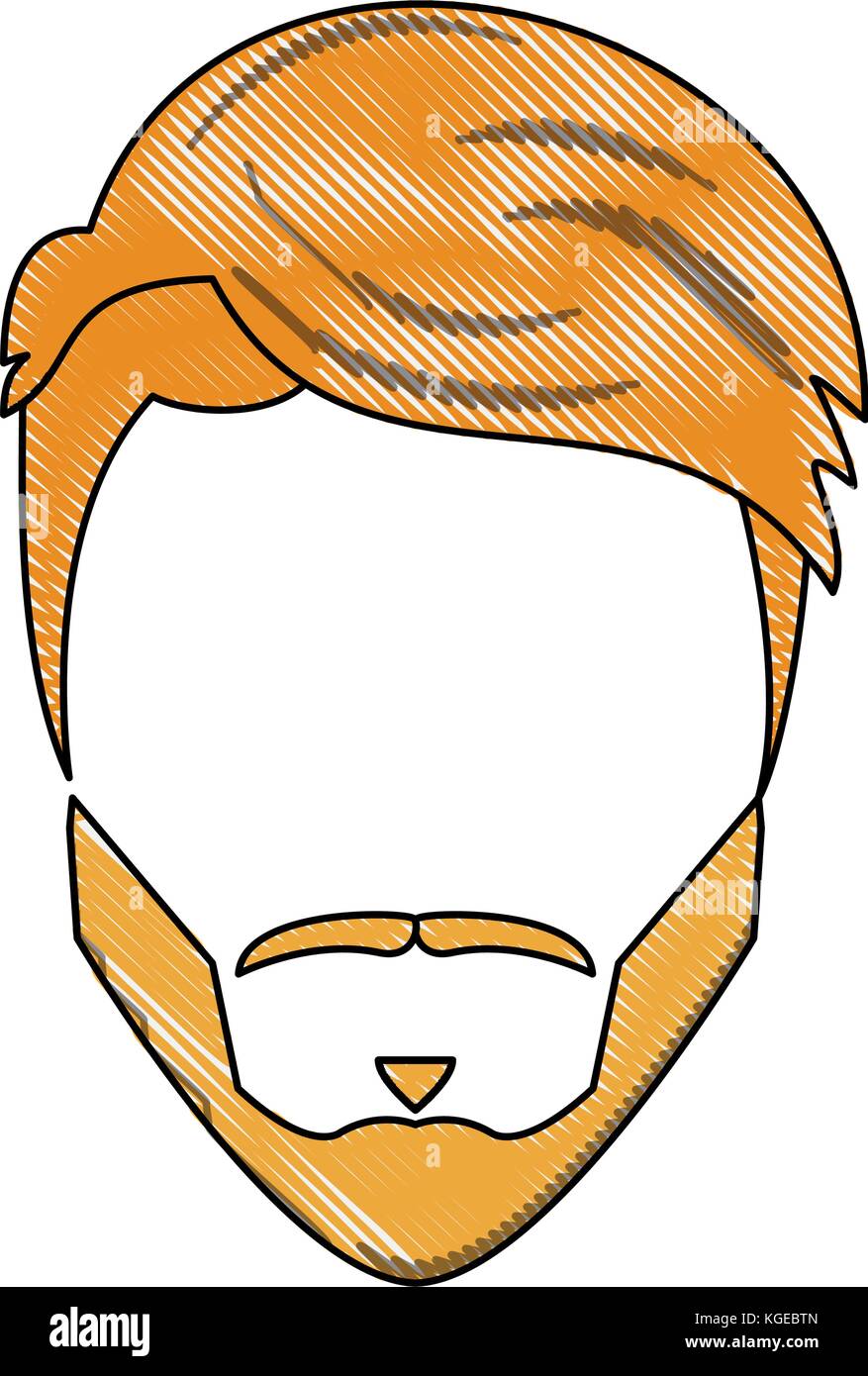 Hipster hairstyle and beard Stock Vector Image & Art - Alamy