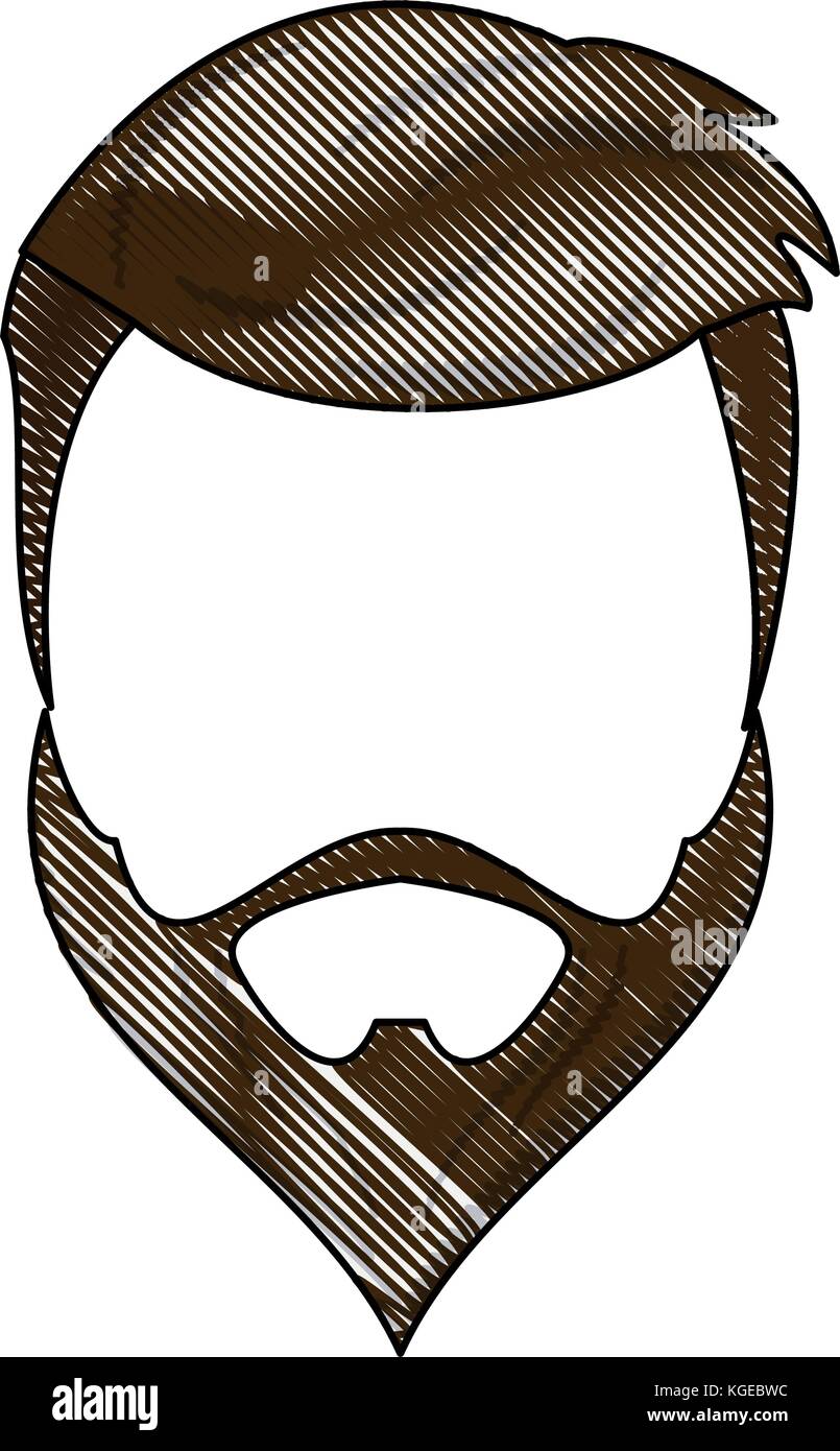 Hipster hairstyle and beard Stock Vector Image & Art - Alamy