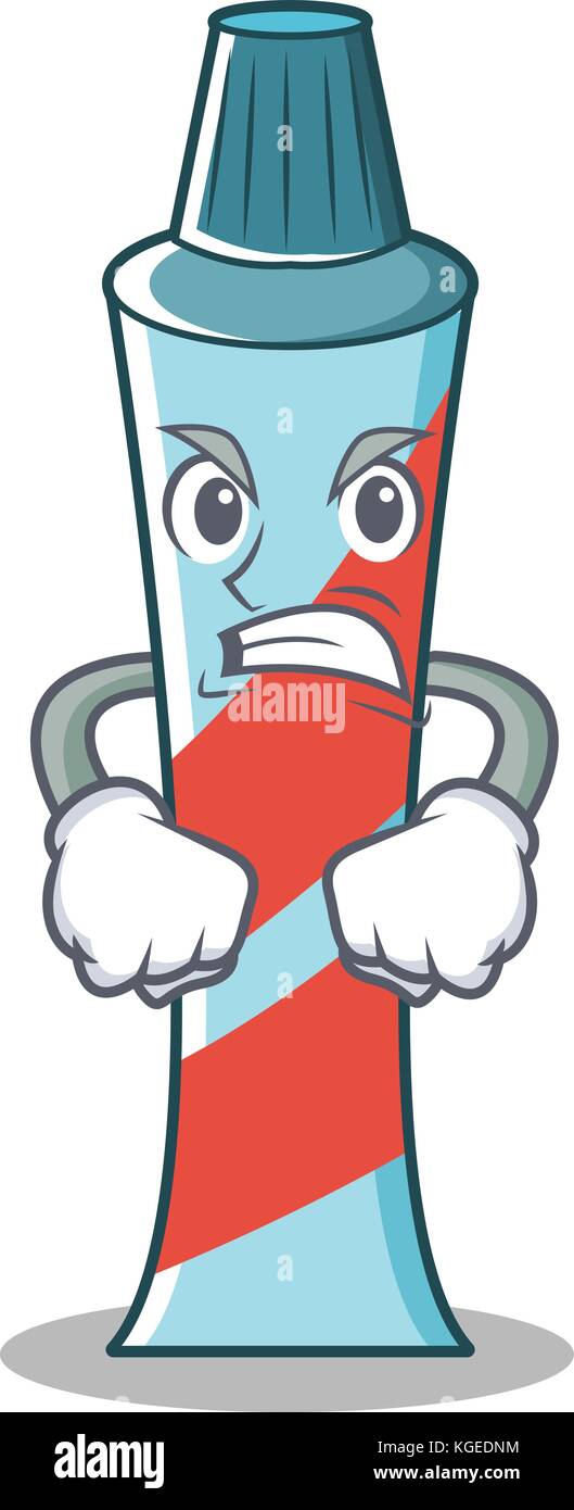 Angry toothpaste character cartoon style Stock Vector Image & Art - Alamy