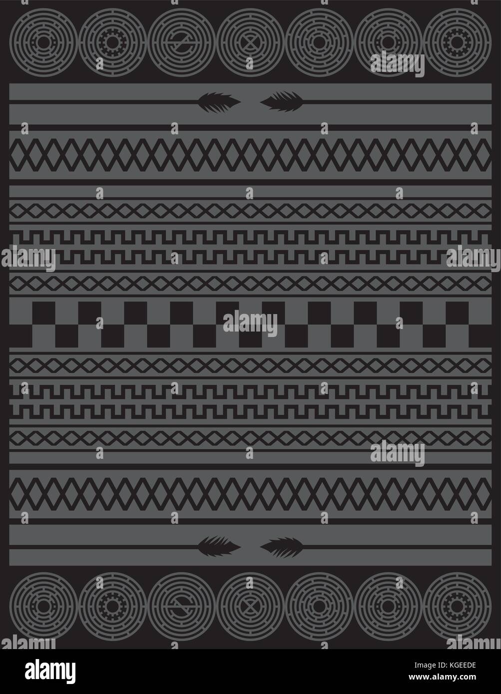 native american pattern vector graphic art illustration Stock Vector ...