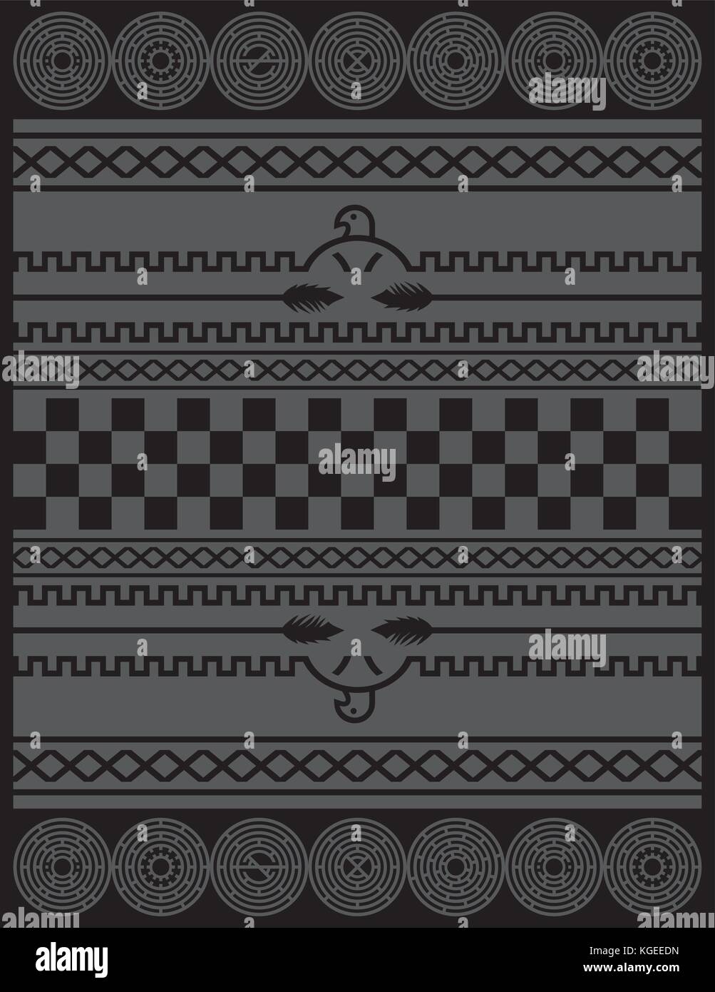 native american pattern vector graphic art illustration Stock Vector ...