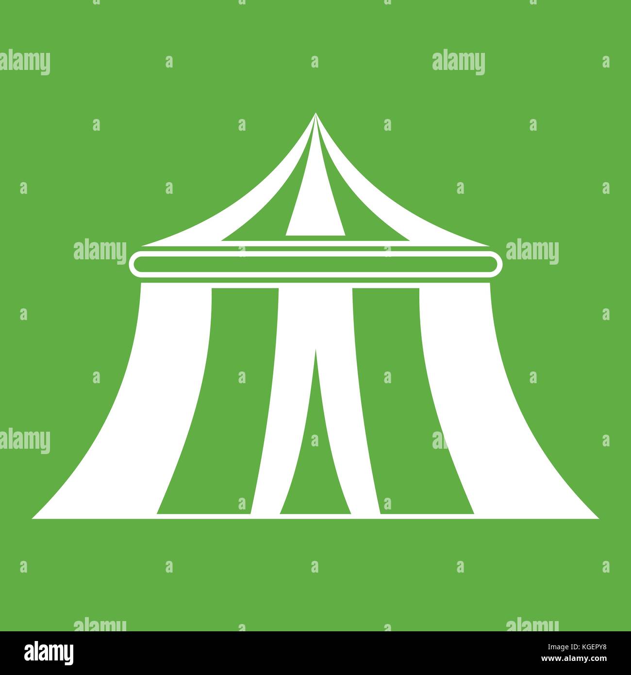 Circus tent icon green Stock Vector Image & Art - Alamy