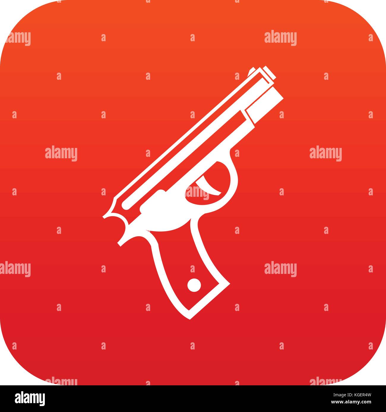 Gun icon digital red Stock Vector Image & Art - Alamy
