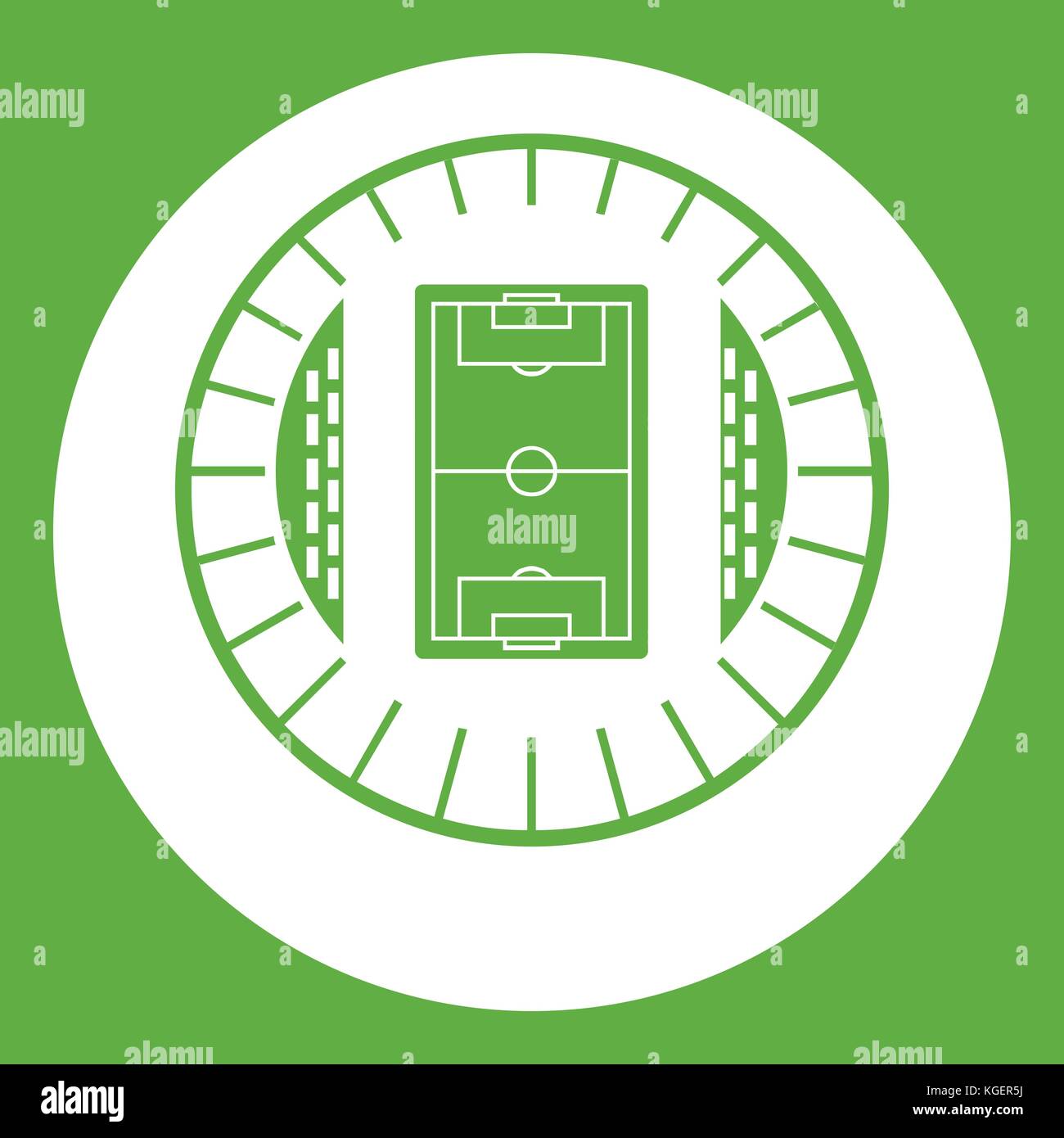 Aerial view soccer stadium green Stock Vector Images - Alamy