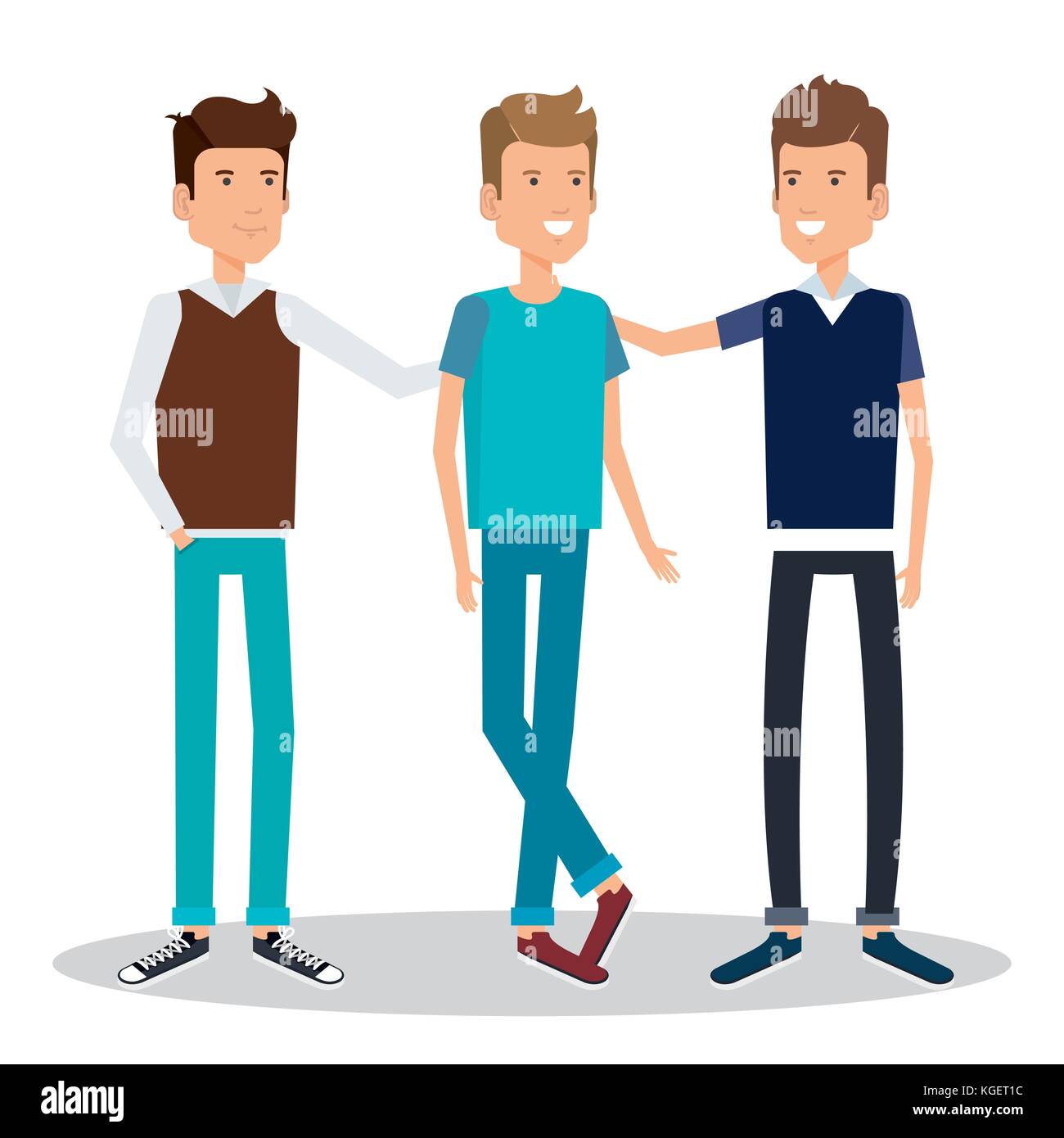 group of men avatars characters Stock Vector Image & Art - Alamy