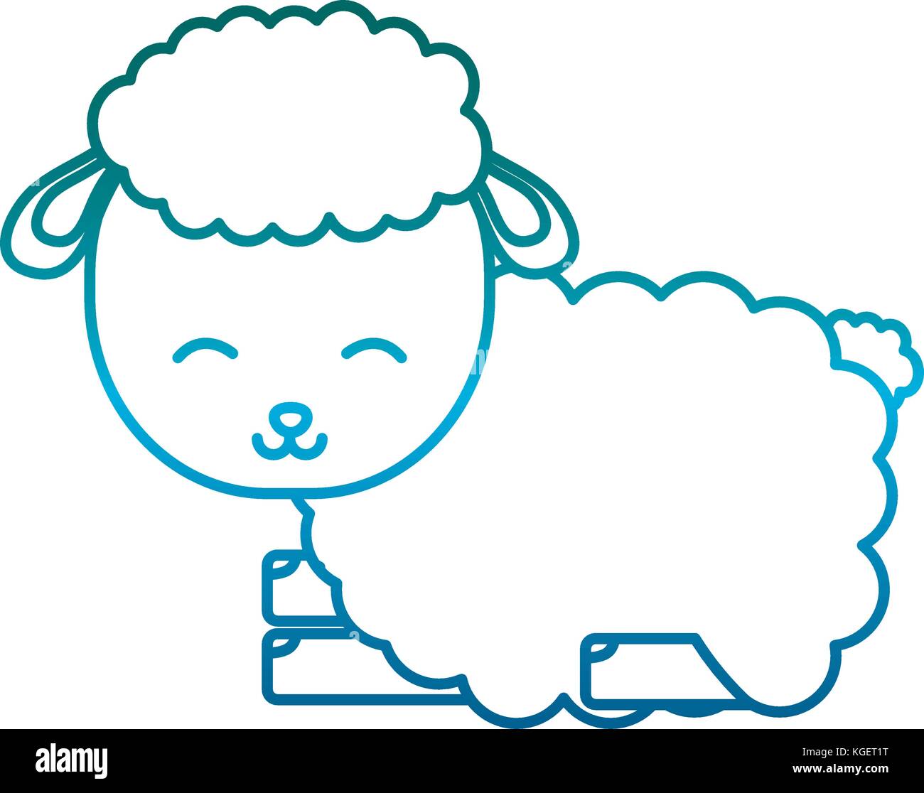 cute sheep icon Stock Vector Image & Art - Alamy