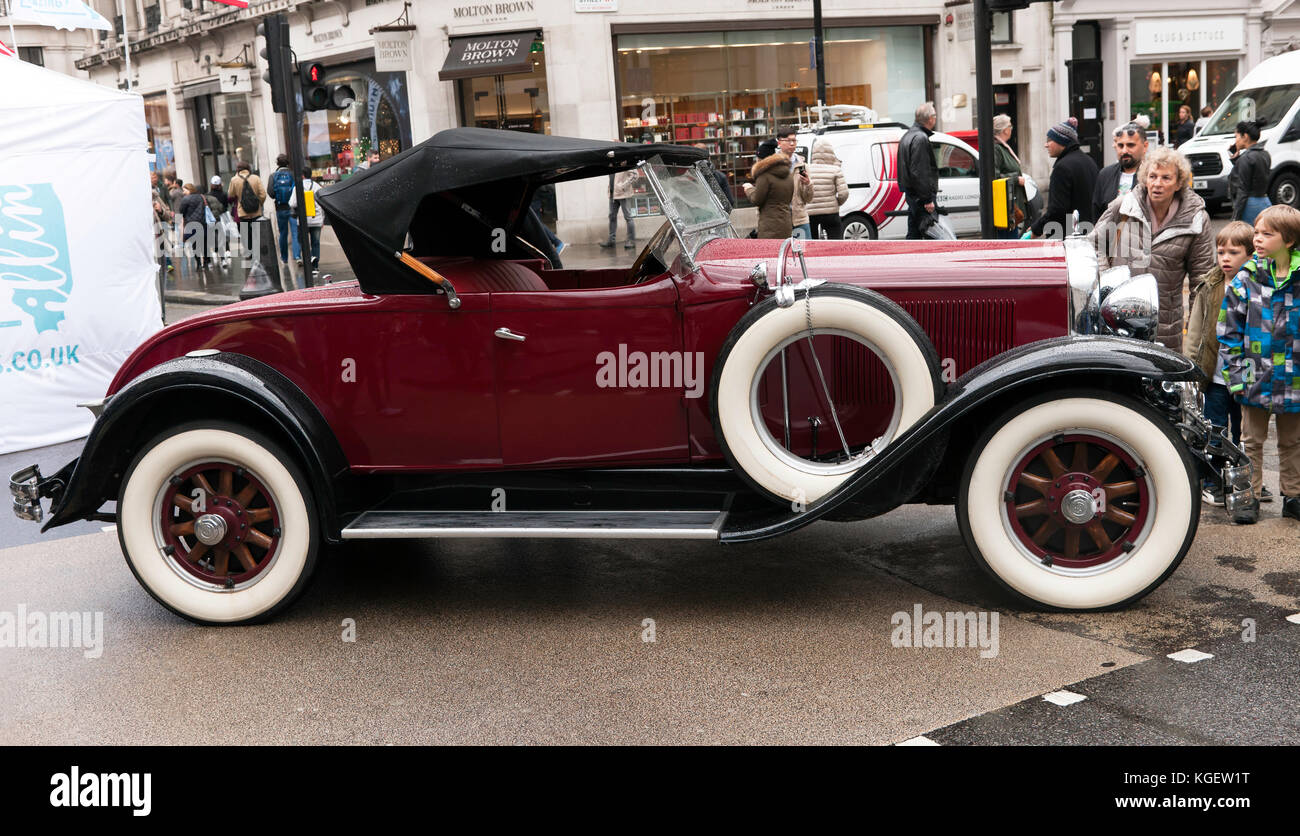 View of a 1930,  Buick  Sports Roadster, on display at the Regents Street Motor Show 2017 Stock Photo