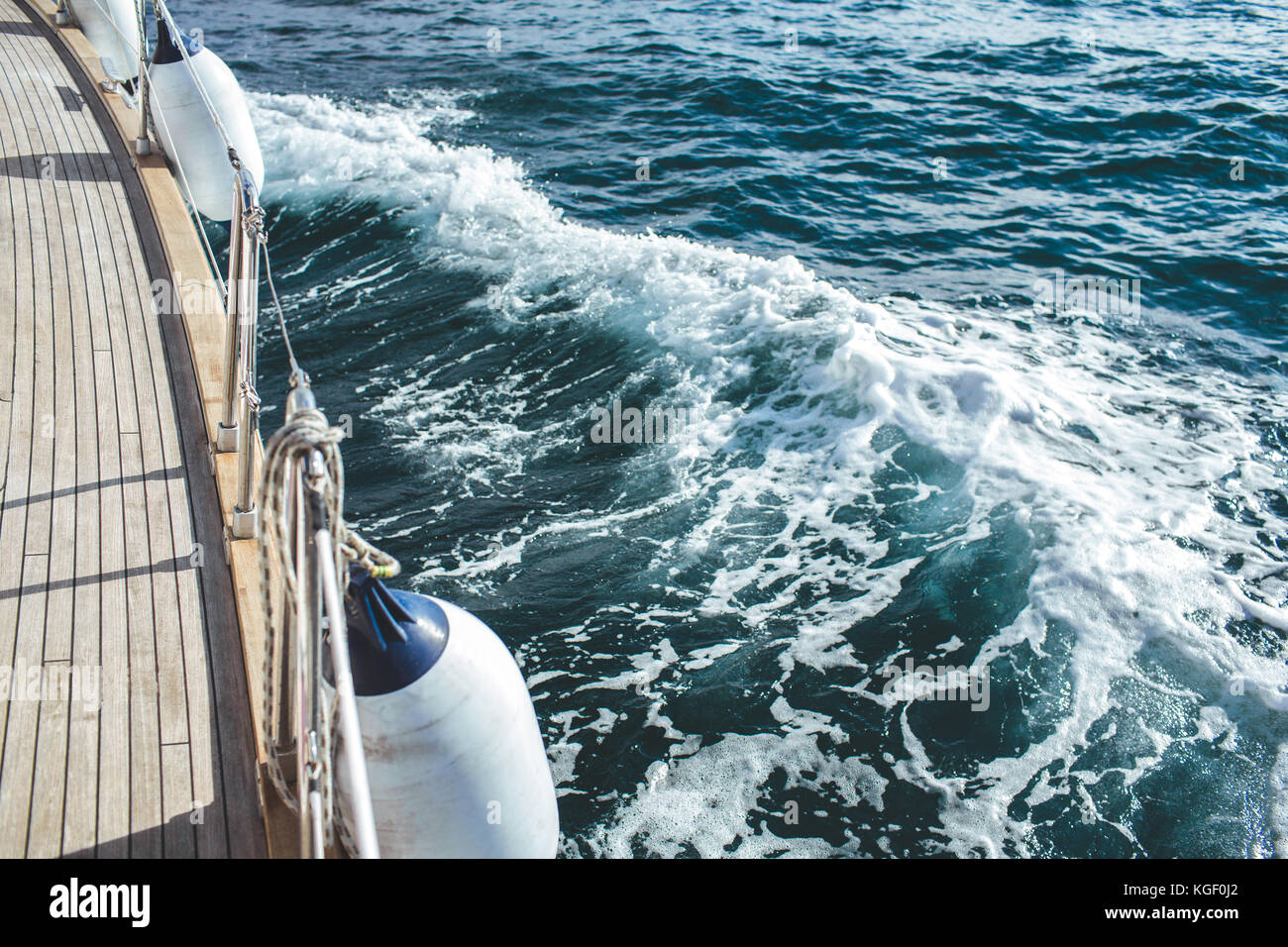 Luxury yacht sailing in the tropical sea Stock Photo - Alamy
