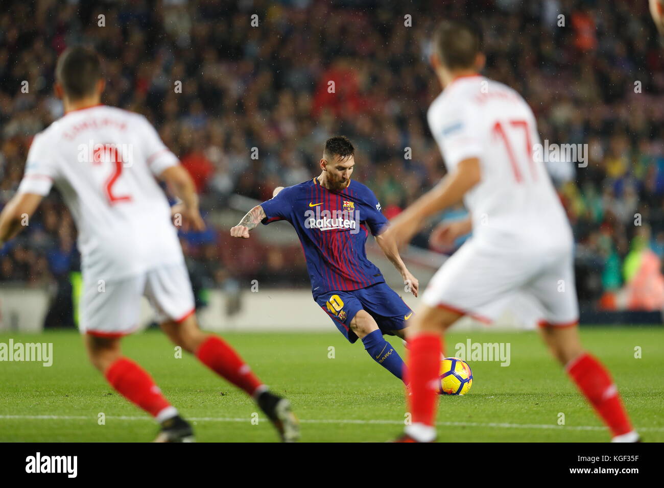 Barcelona, Spain. 4th Nov, 2017. Lionel Messi (Barcelona) Football