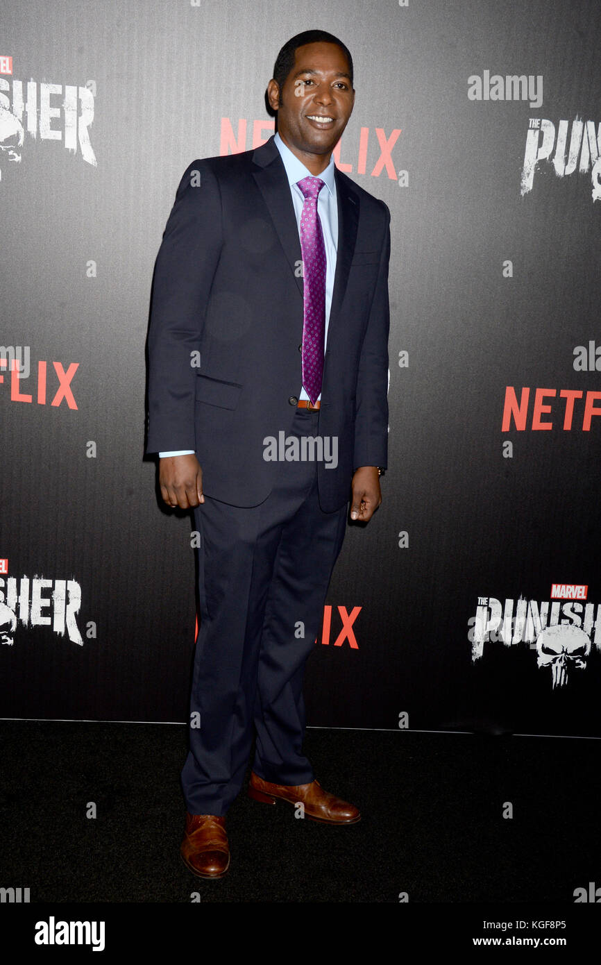 Royce Johnson attends the Netfilx TV serious premiere of 'The Punisher' at AMC Loews on November 6, 2017 in New York City. Stock Photo