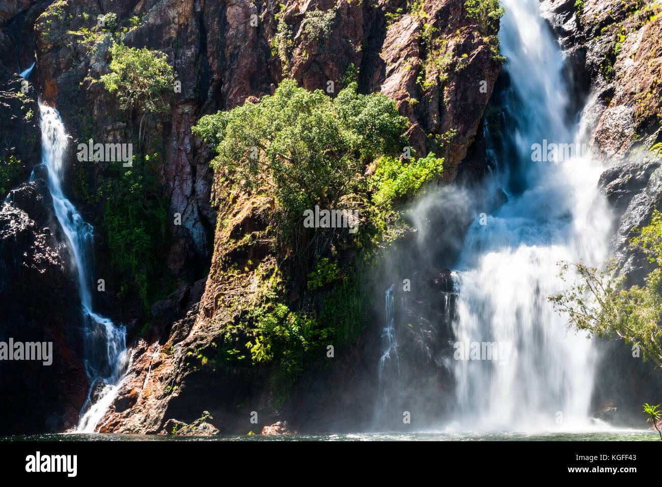 Wangi Falls during wet season, Litchfield National Park, Australia. Stock Photo