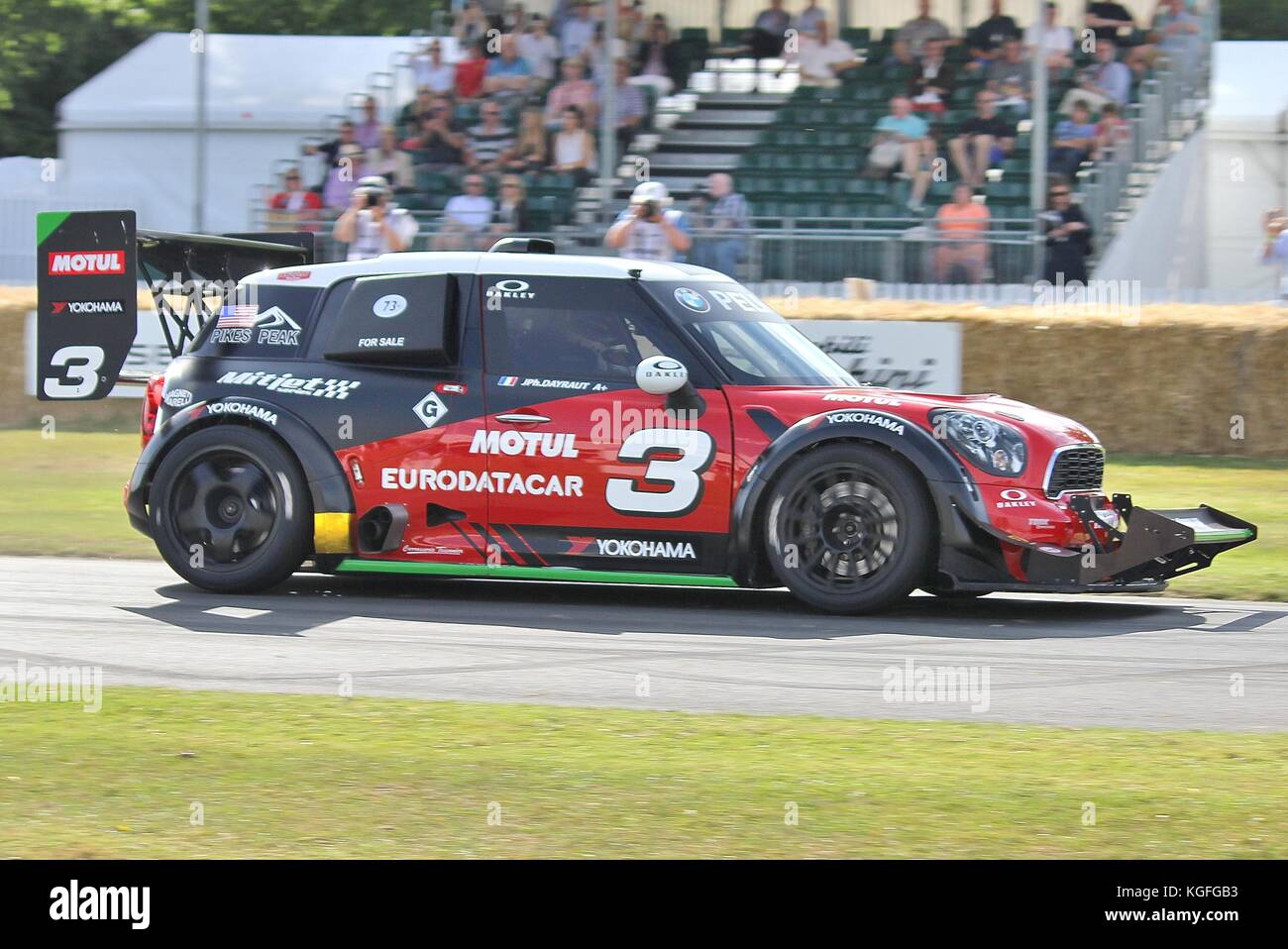 Pikes Peak Mini Cooper with 912hp at Goodwood Festival of Speed 2015 Stock Photo