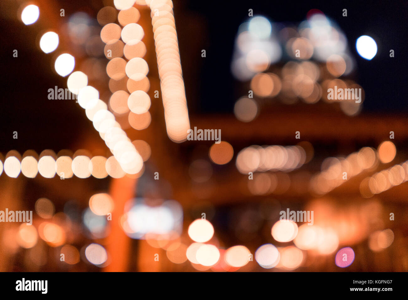 Downtown Abstract Bokeh Photography Stock Photo