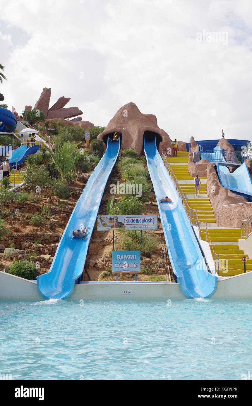 Slide and Splash Water Park in Lagoa, Algarve, Portugal Stock Photo Alamy