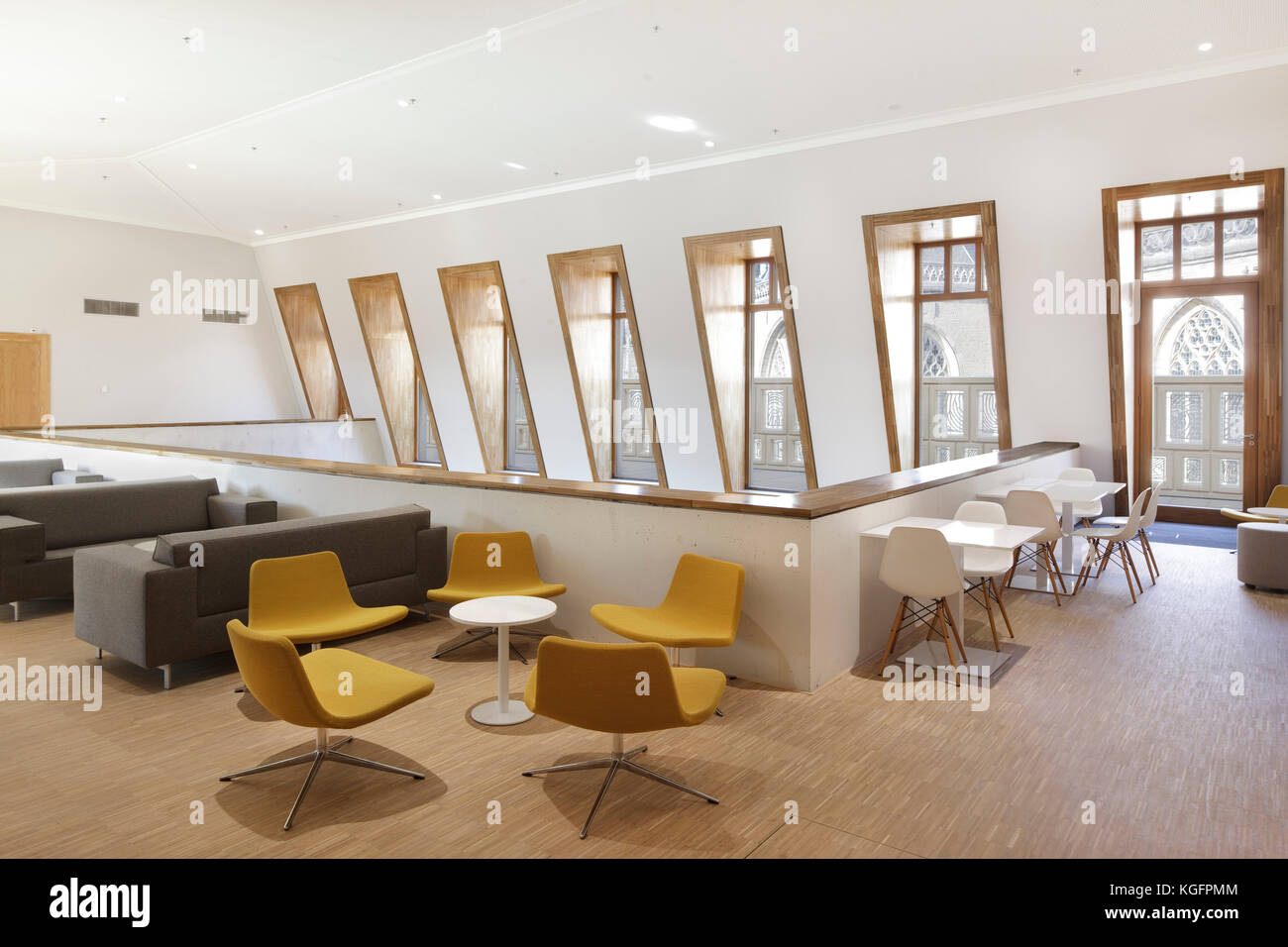 Curated visual reference: Visual Reference: Light Filled Upper Level Meeting Room With Mansard Roof And