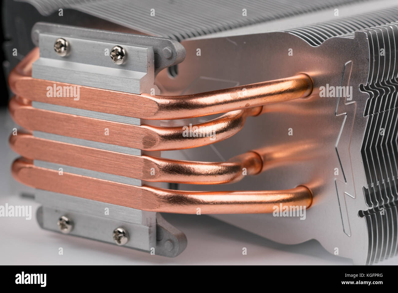 modern computer processor cooler or radiator or heat sink Stock Photo